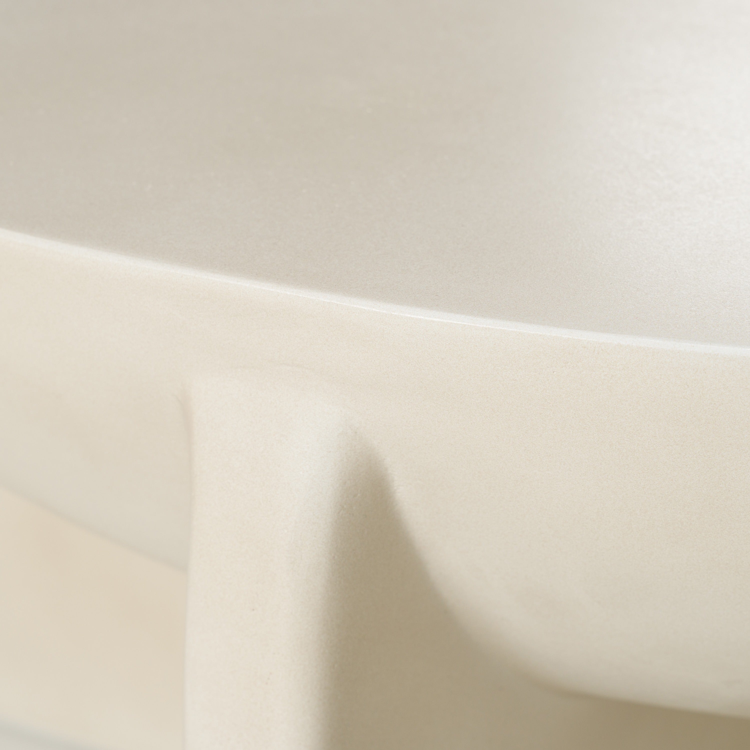 Elsa Modern Oyster Concrete Round Coffee Table