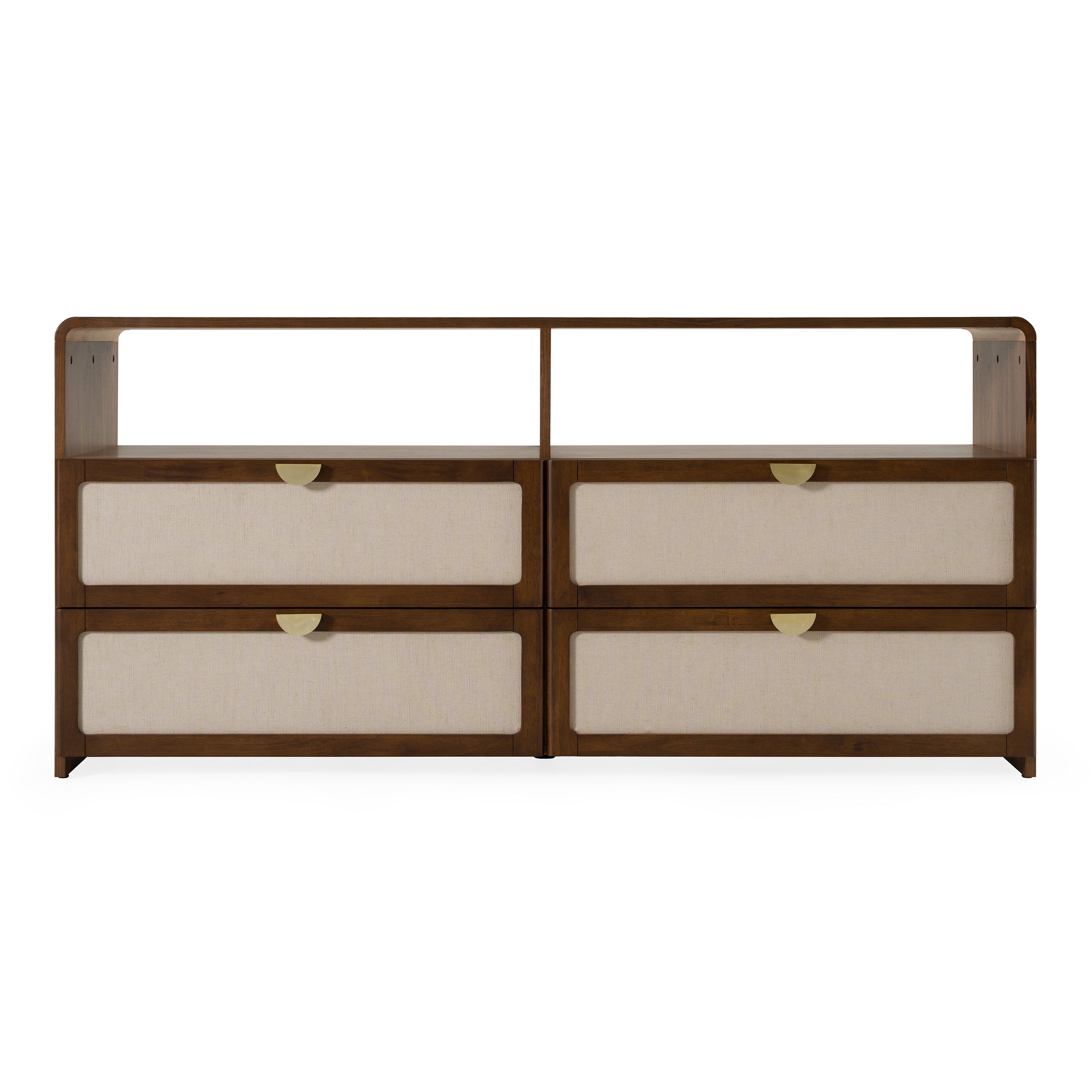 Emilio Modern Natural Burlap Dresser