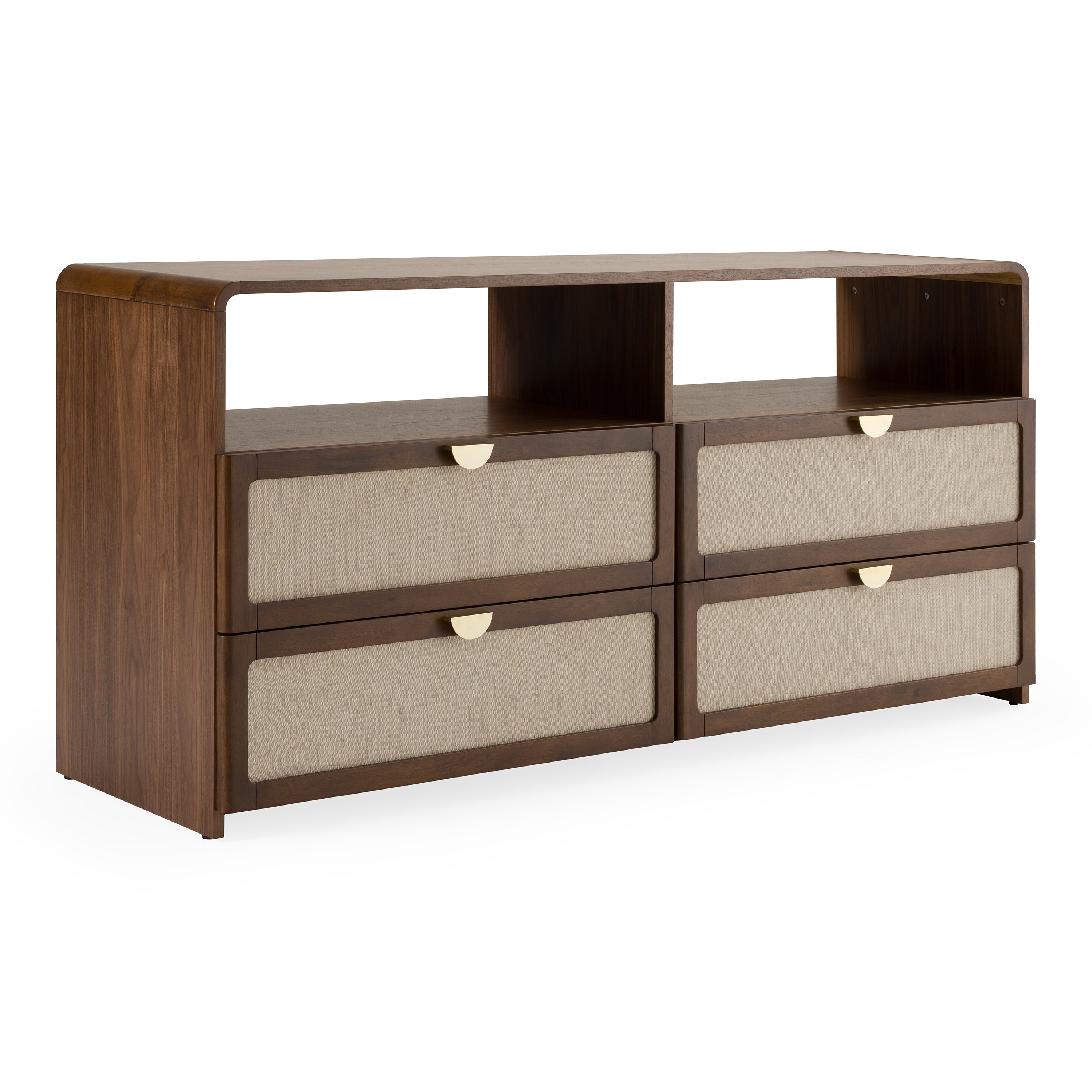Emilio Modern Natural Burlap Dresser