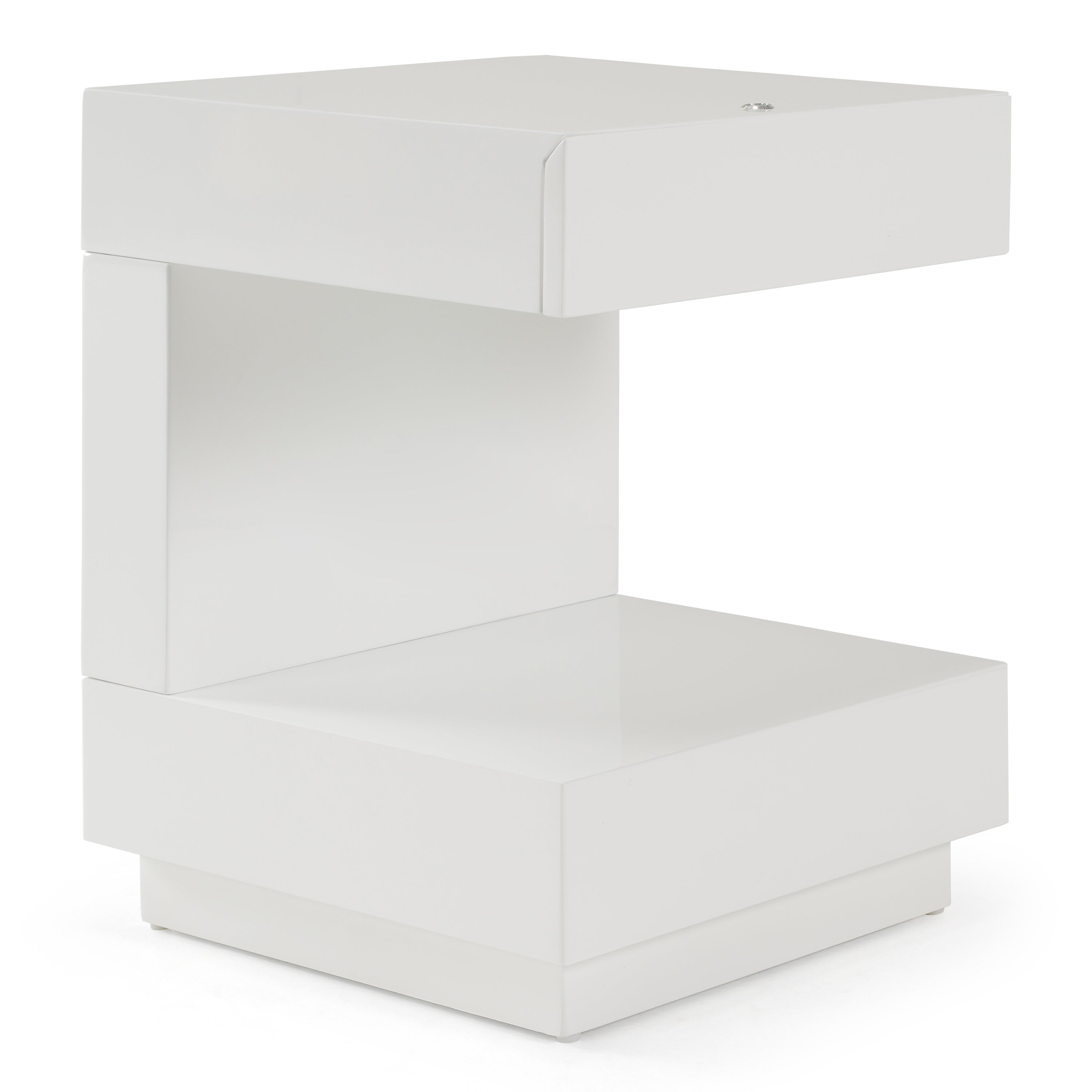 Esso Modern Glossy Tall Nightstand