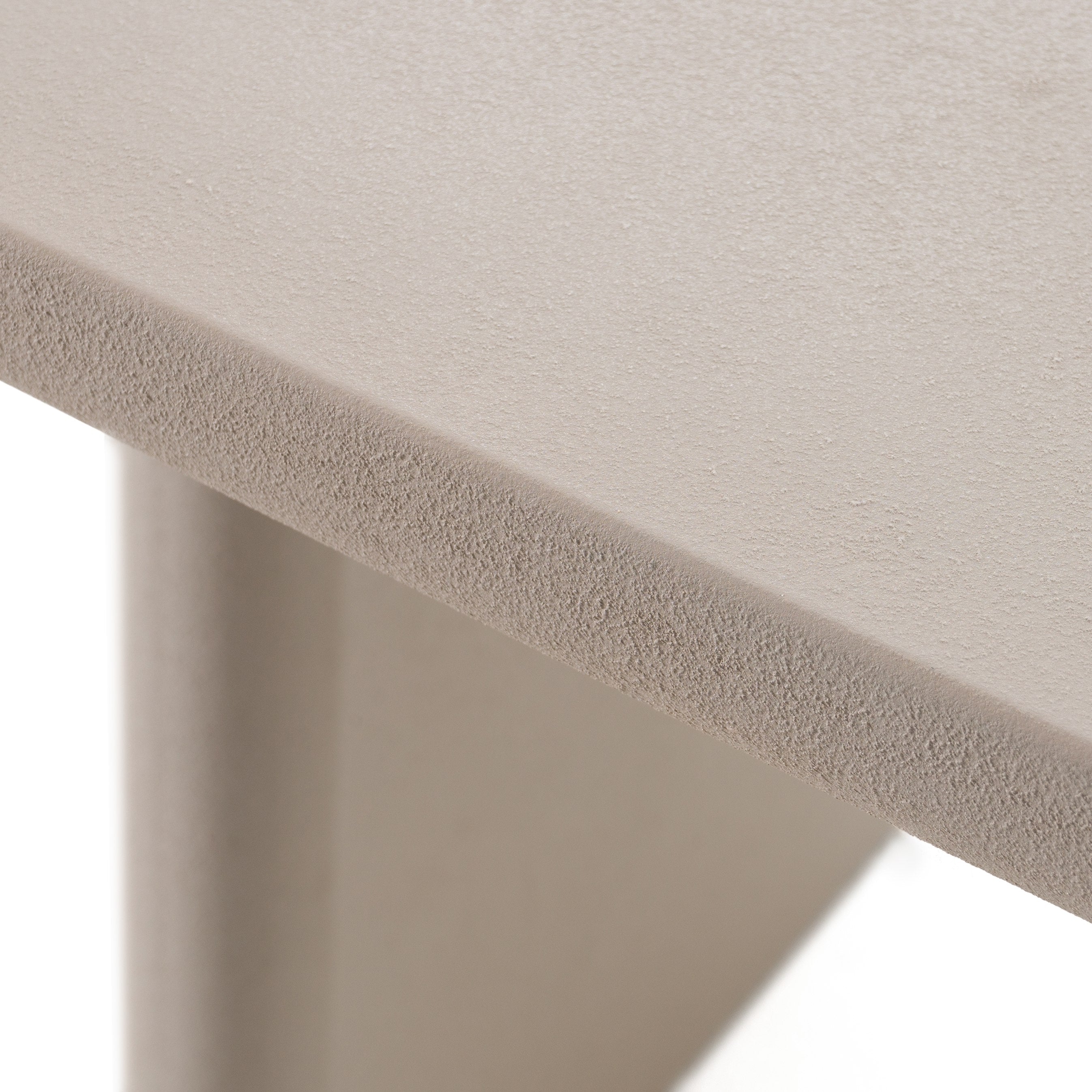 Evermore Modern Faux Cement Oval Dining Table