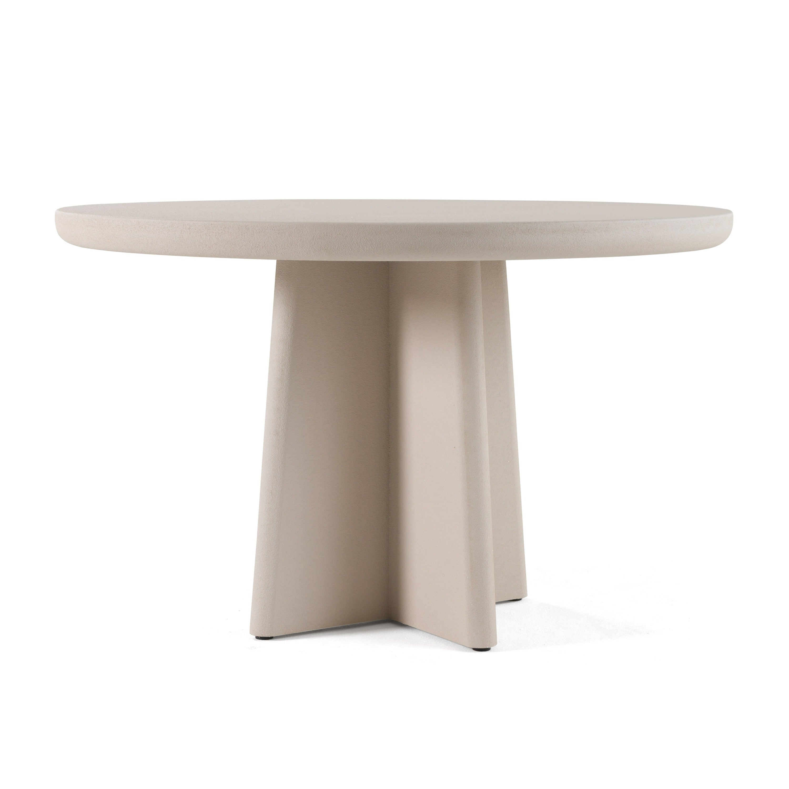 Modrest Evermore Modern Faux Cement Round Dining Table