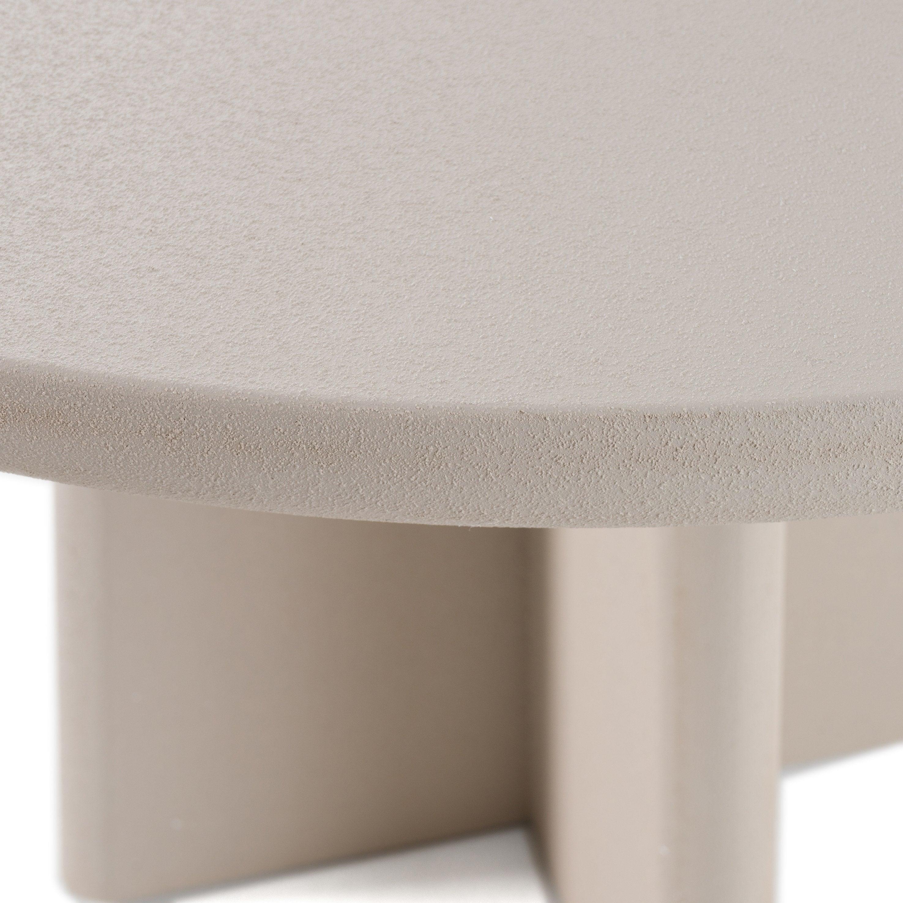 Modrest Evermore Modern Faux Cement Round Dining Table