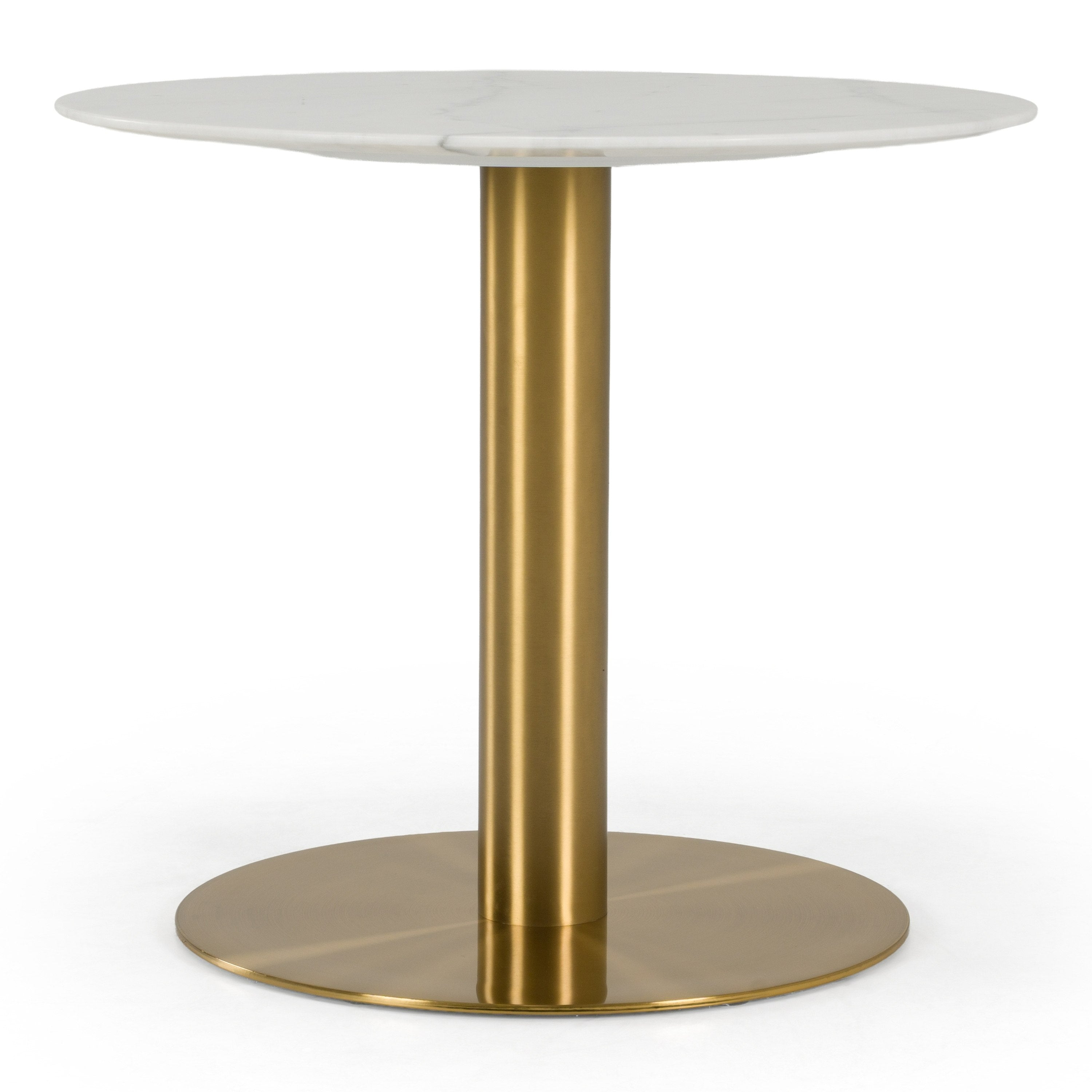 Fairway Glam Marble and Brushed Tall End Table