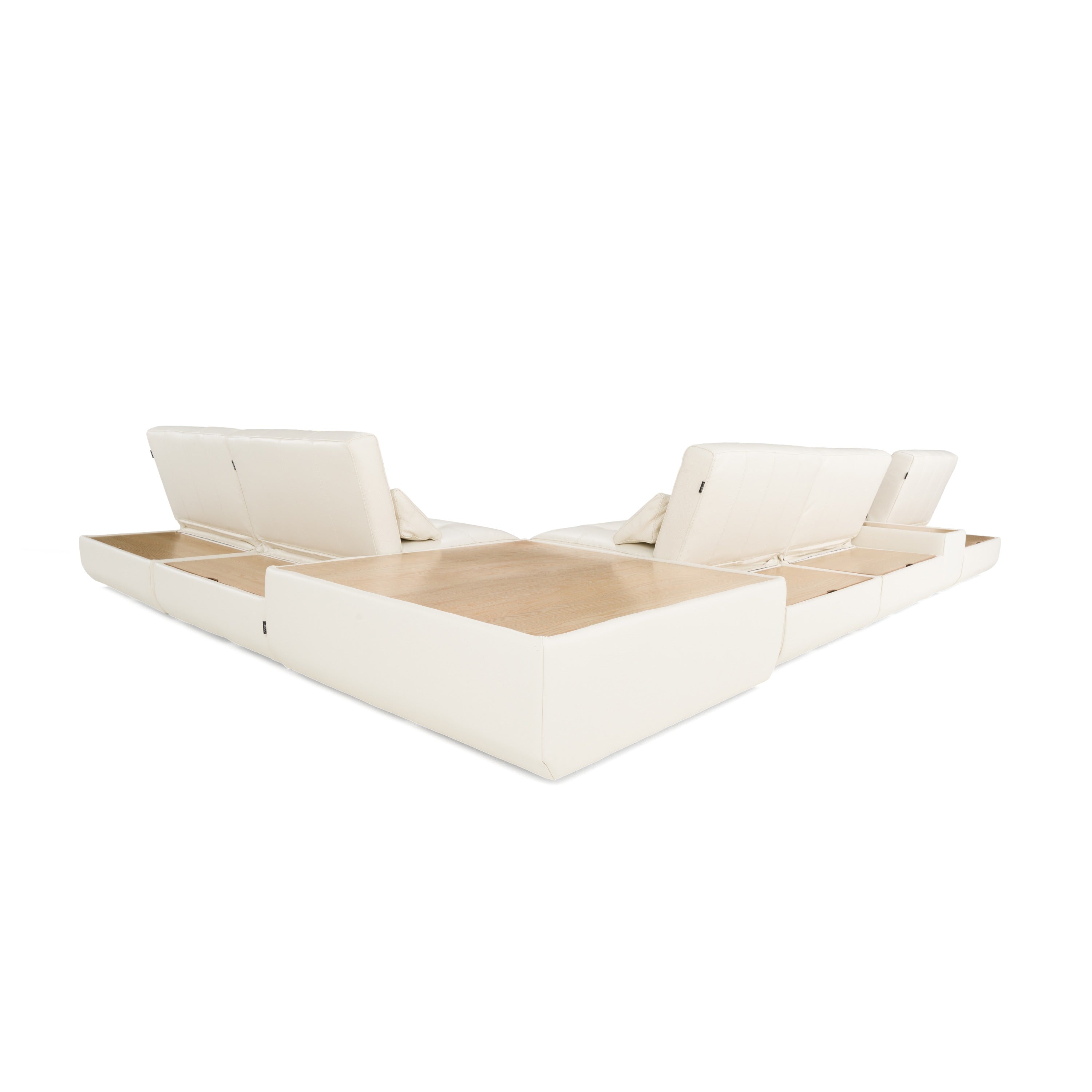 Divani Casa Garfield Modern Leather 7Piece Modular Sectional