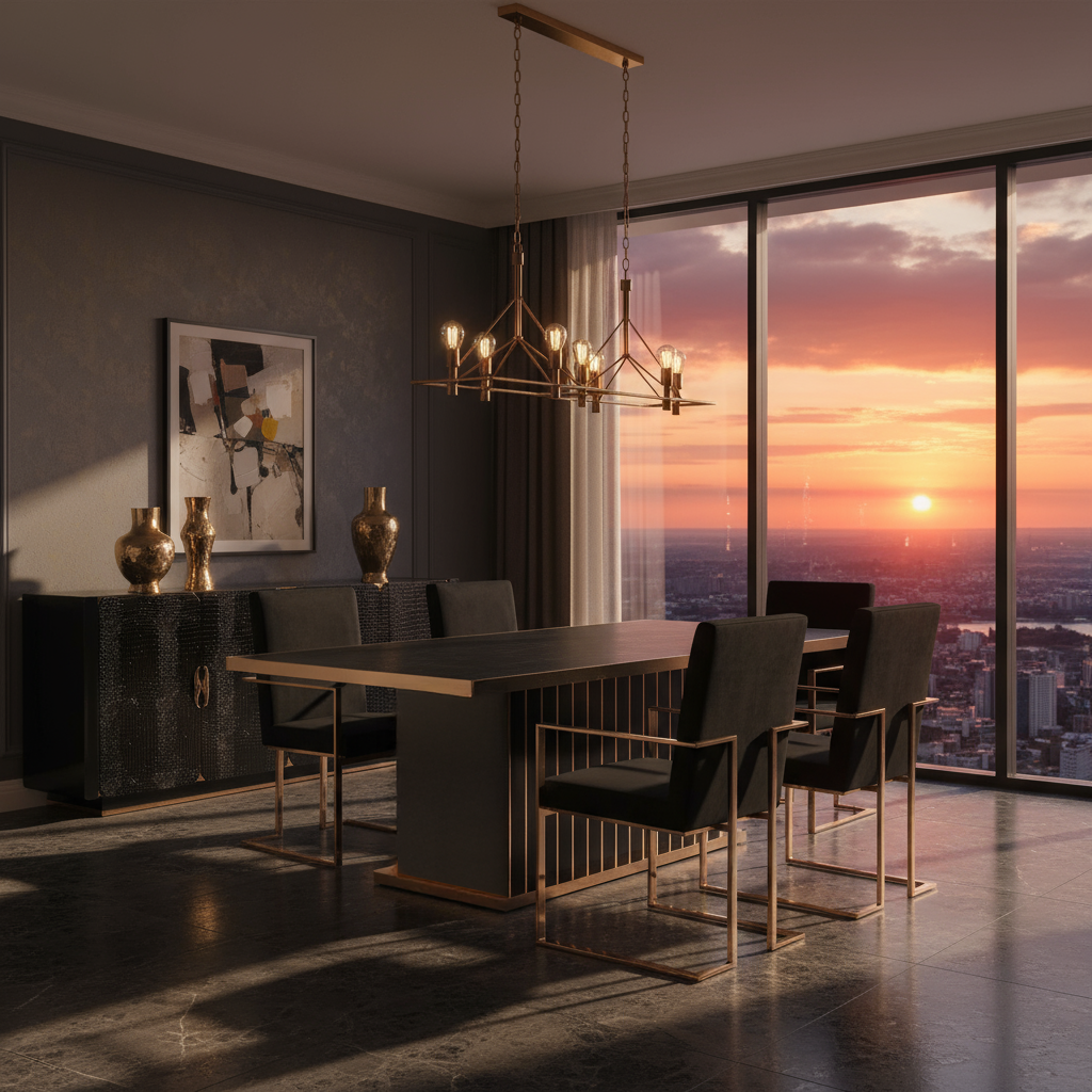 AX Talin Modern Crocodile Rosegold Buffet