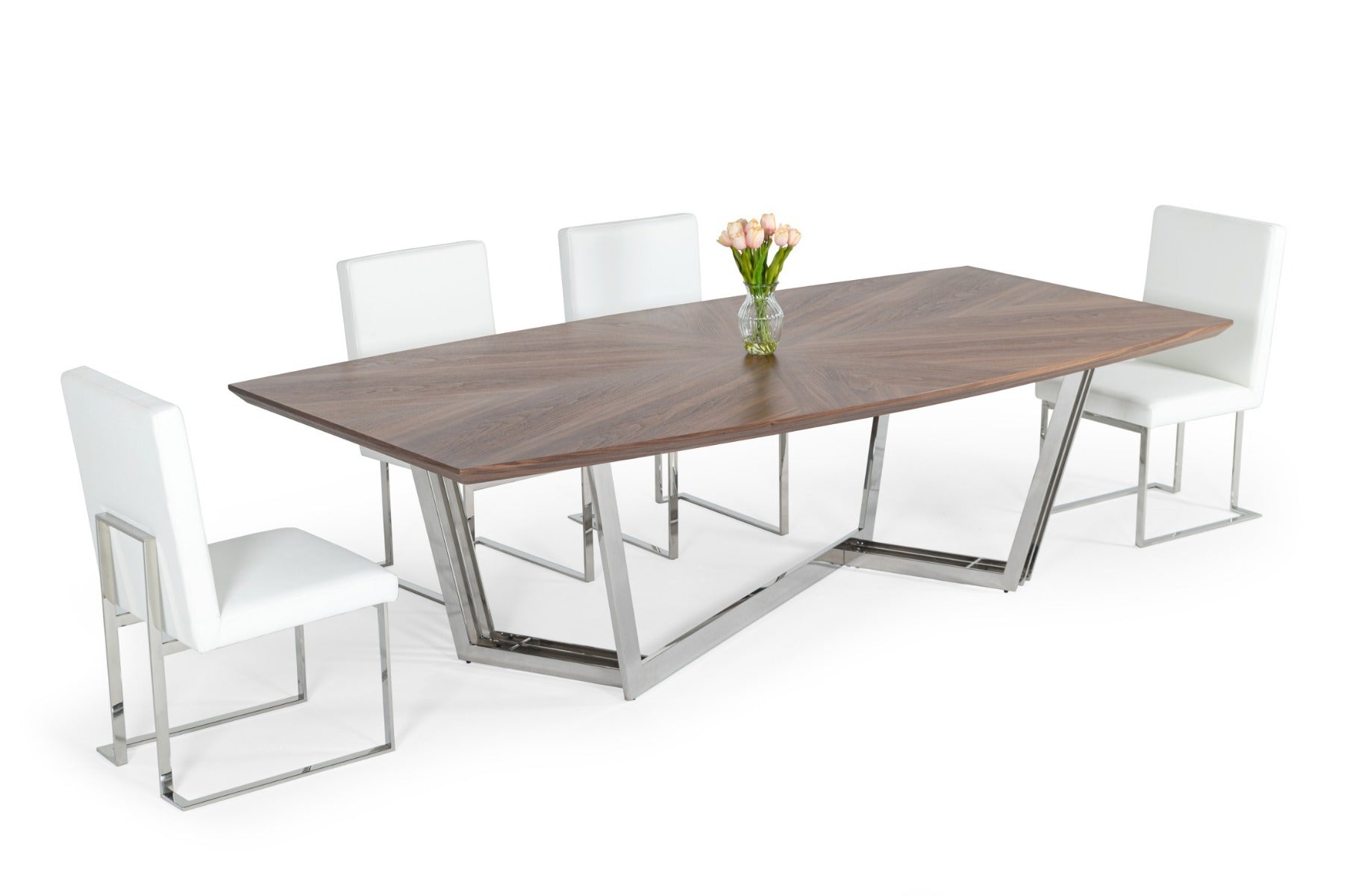 Modrest Gilroy Modern Stainless Steel Dining Table
