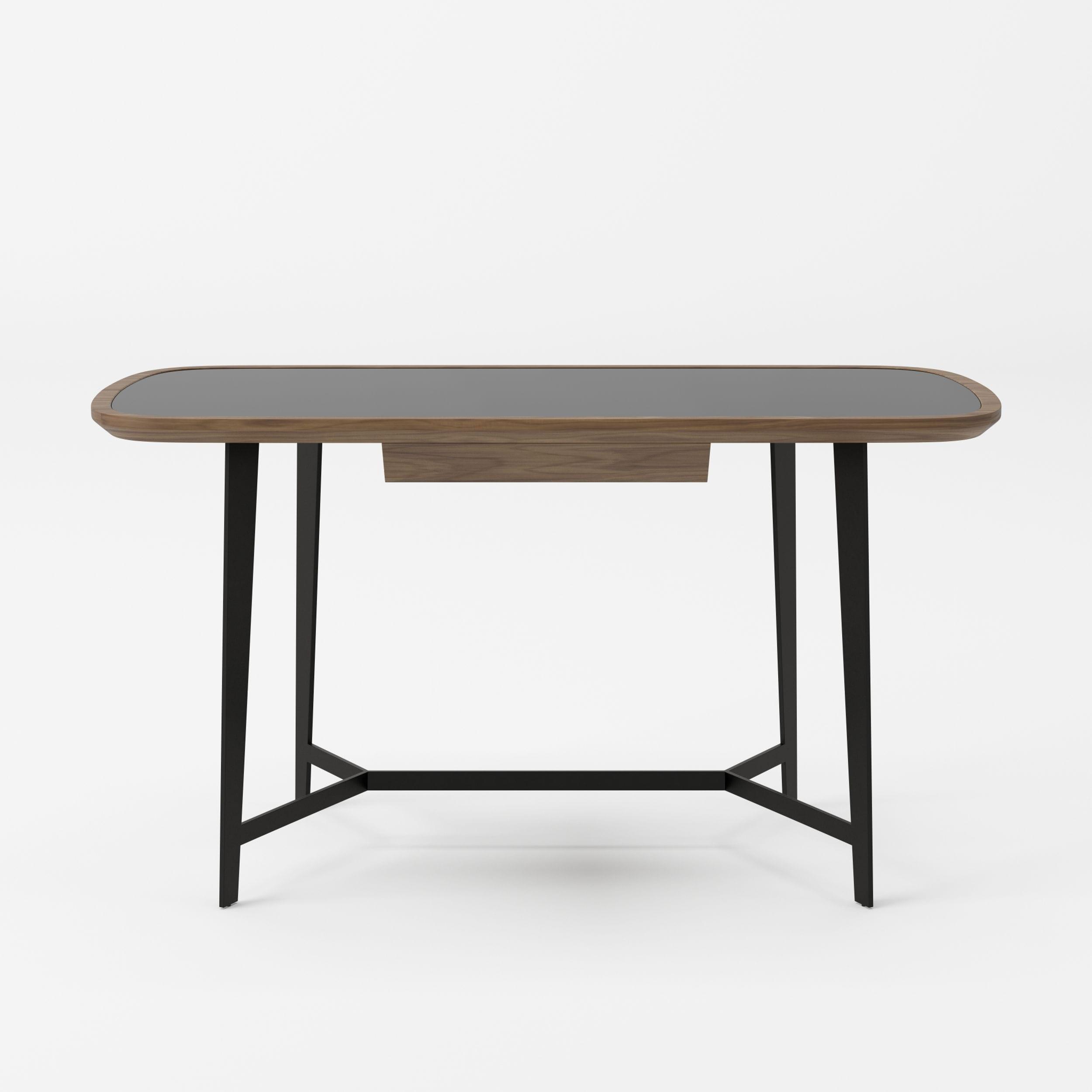 Modrest Girard Modern Glass Desk