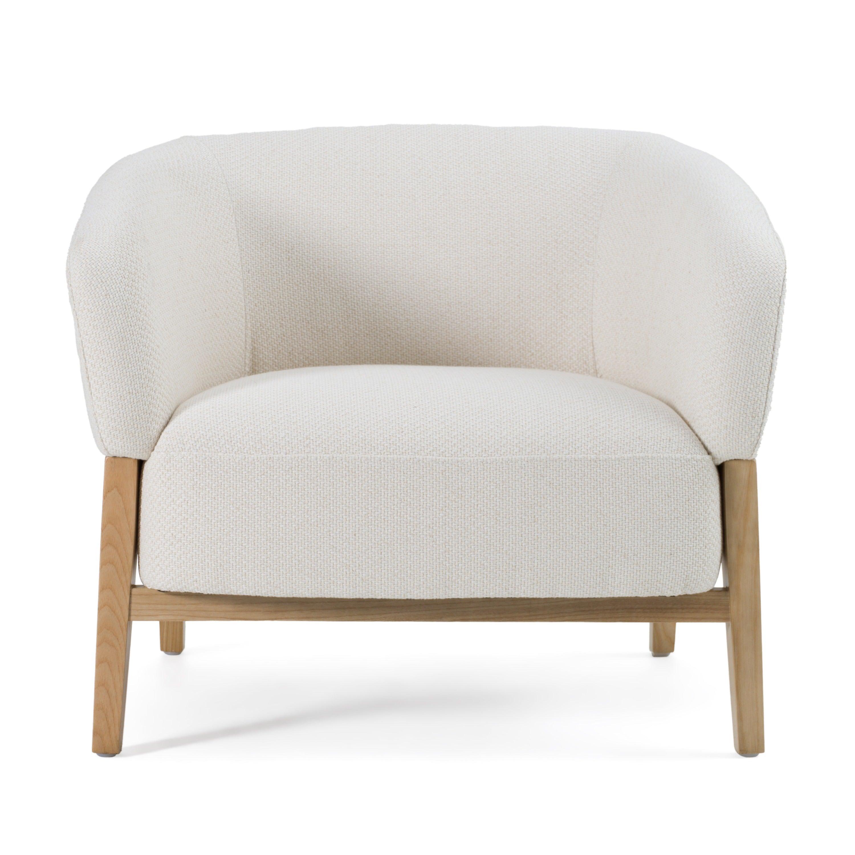Divani Casa Giselle MidCentury Modern Fabric Accent Chair