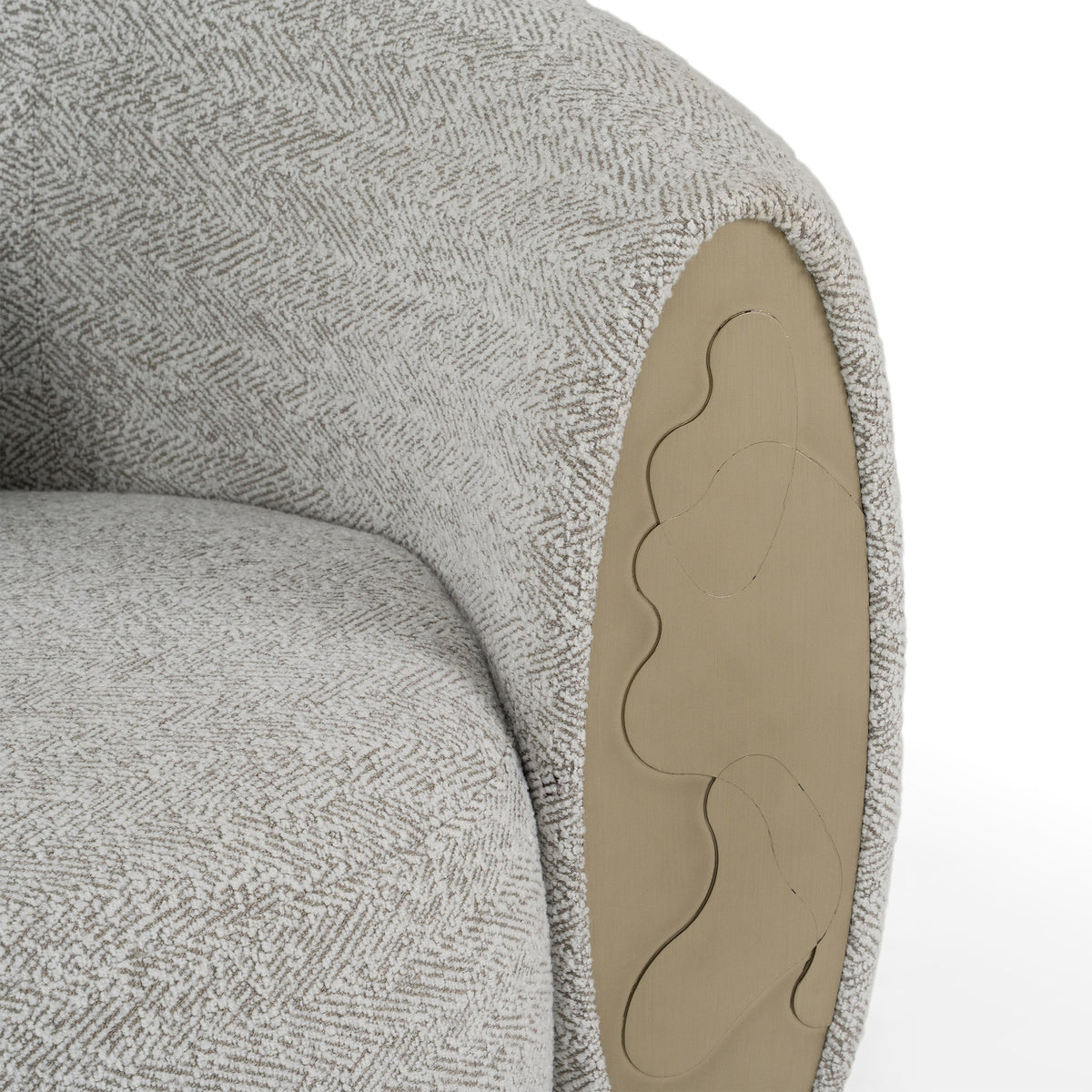 Glimpse - Modern Fabric and Antique Sofa