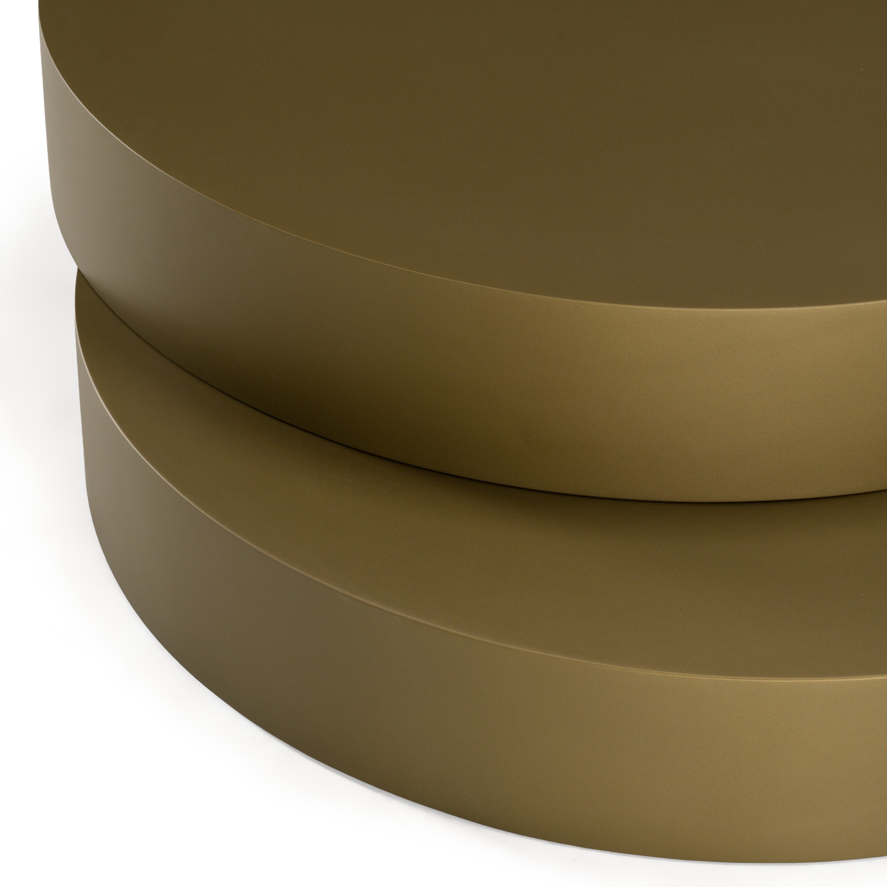 Grayson Glam Brushed Metallic Coffee Table