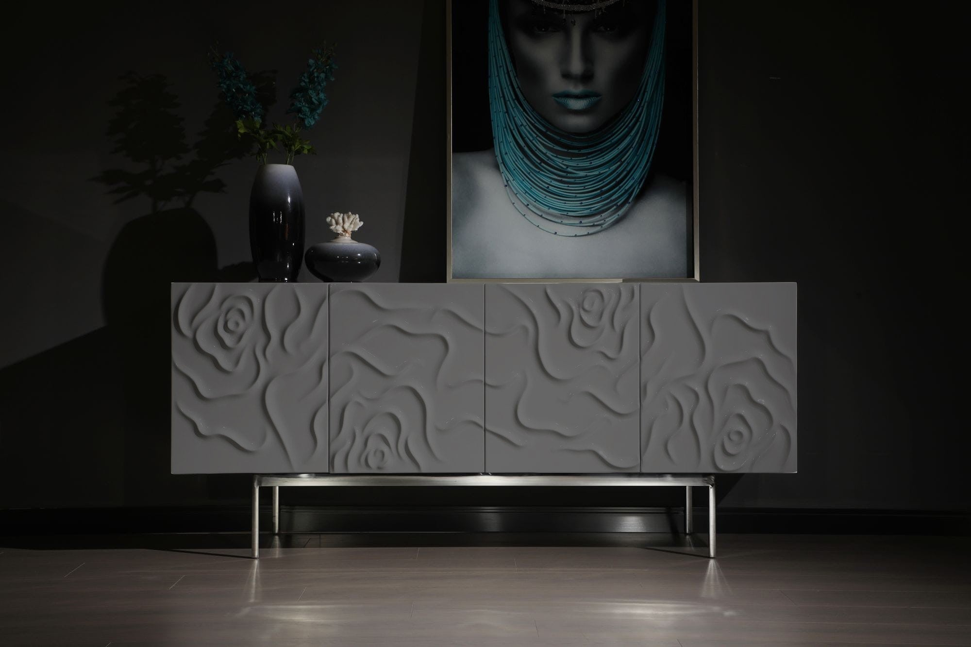 Modrest Gwen Modern High Gloss Buffet