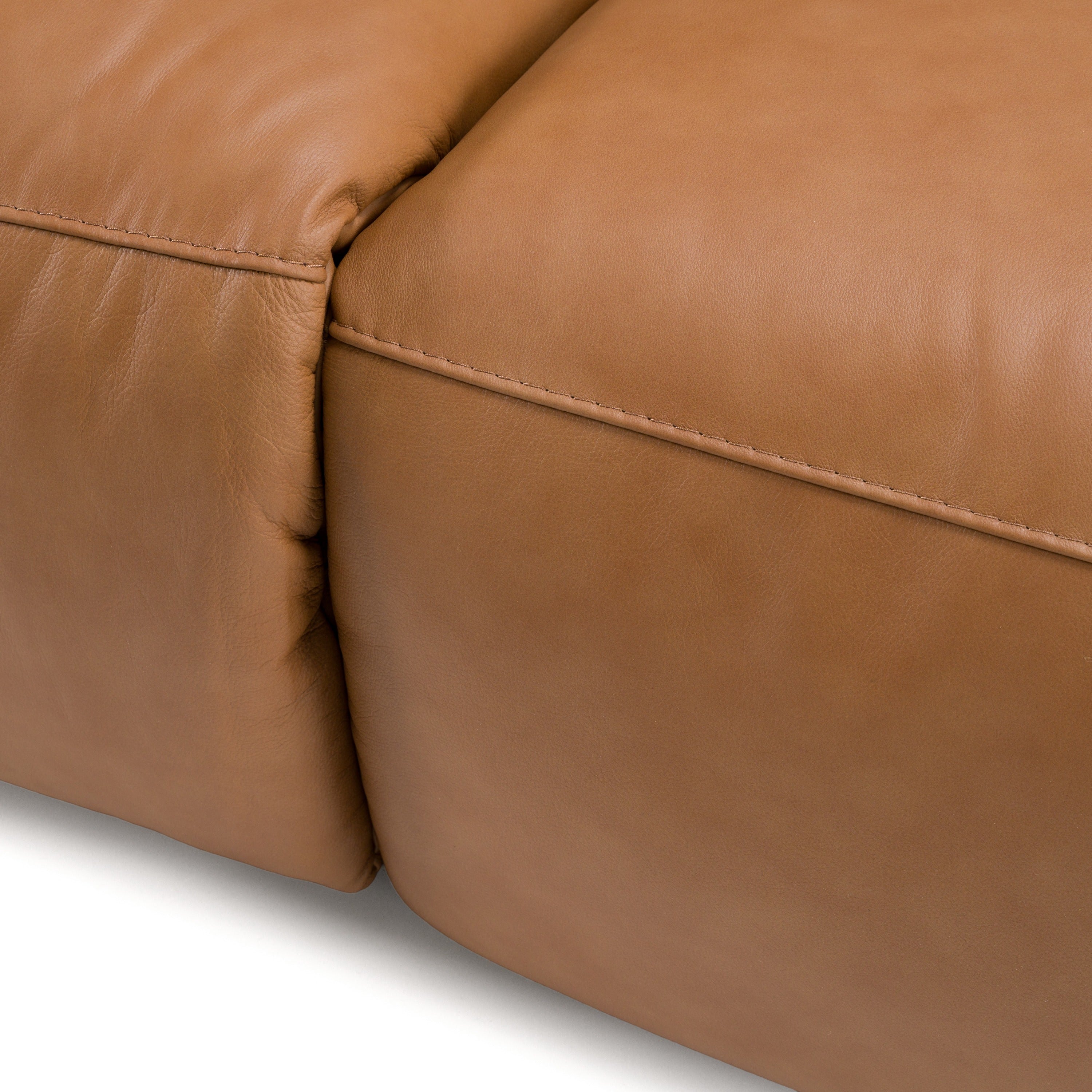 Hagerty Modern Leather Sofa with 2 Power Recliners