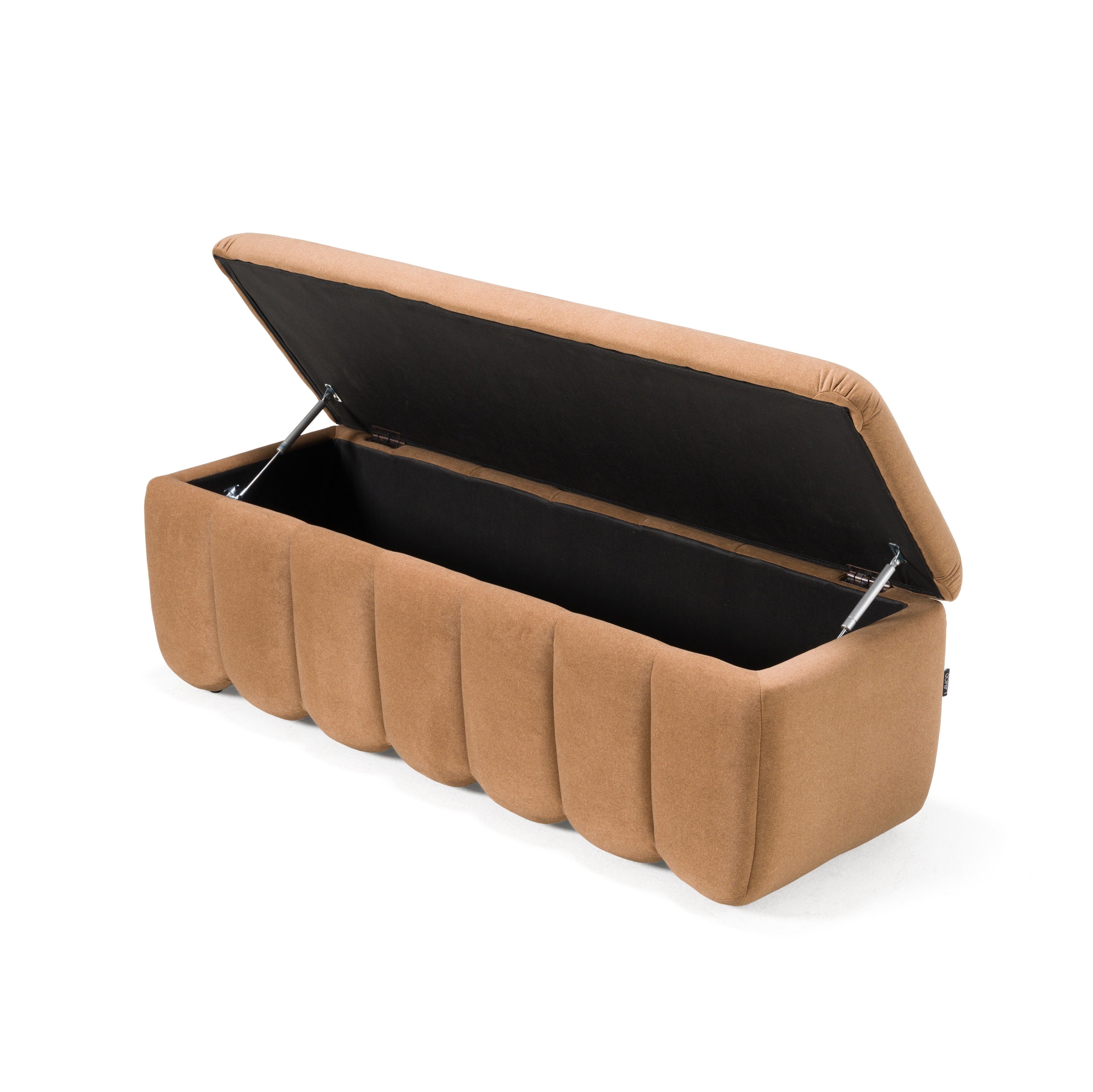 Modrest Harris Modern Fabric Bench w/ Storage