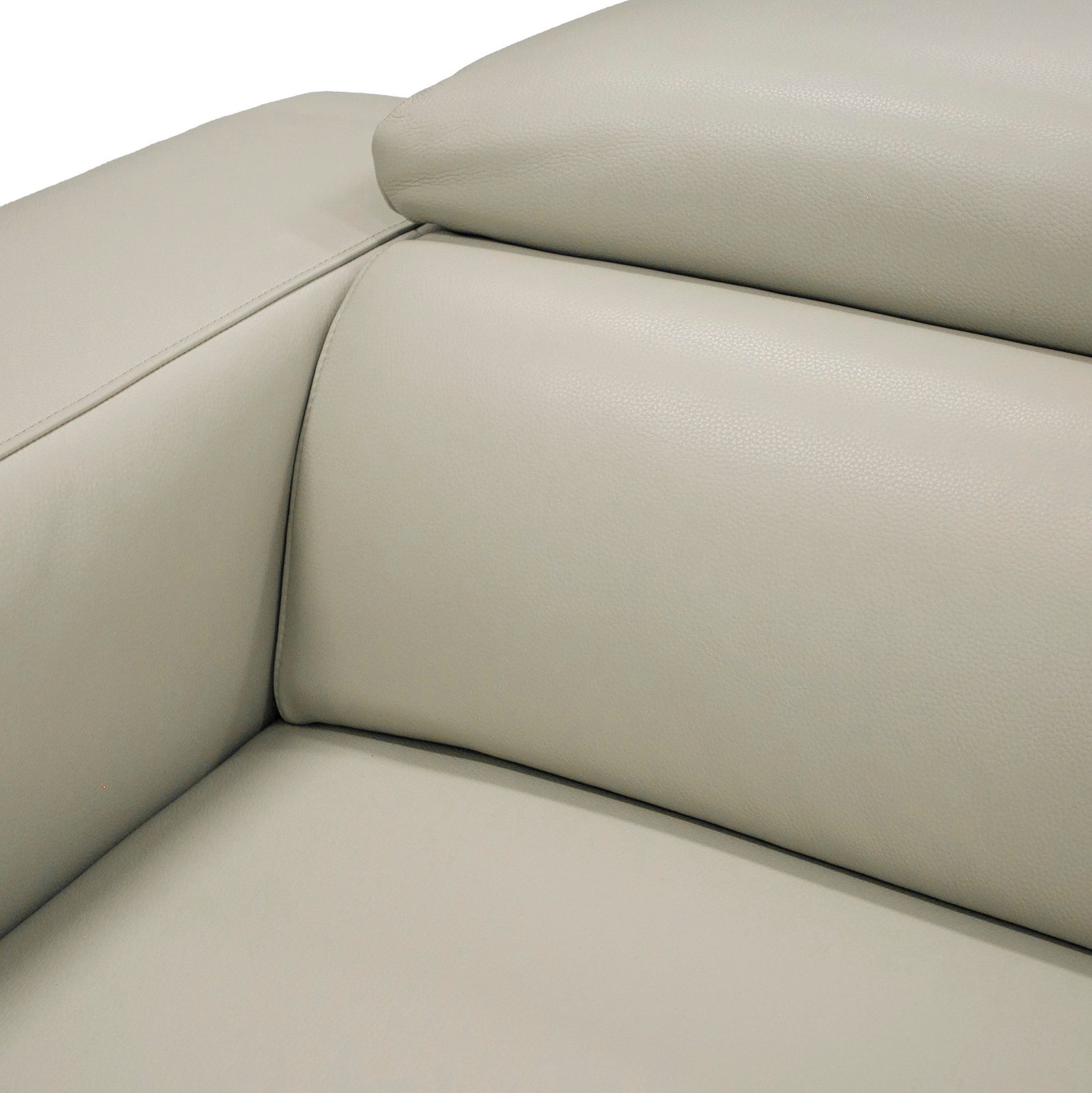 Hawkey Contemporary Leather LAF Chaise Sectional Sofa