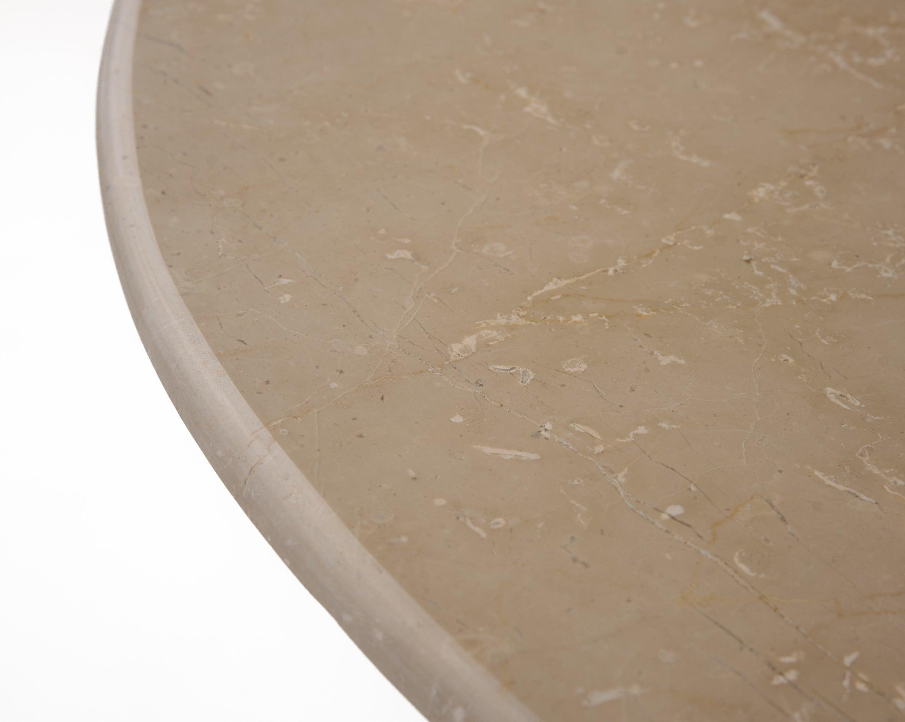 Modrest Hayden Modern Marble Wood Round Dining Table