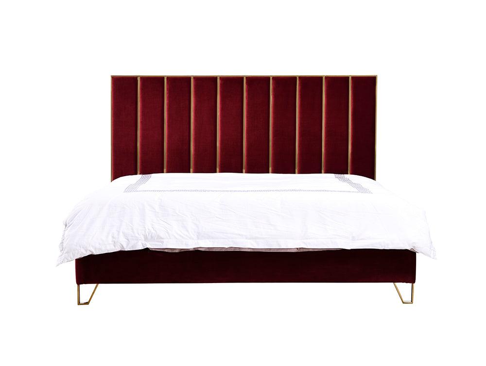 Reyes Modern Velvet Bed