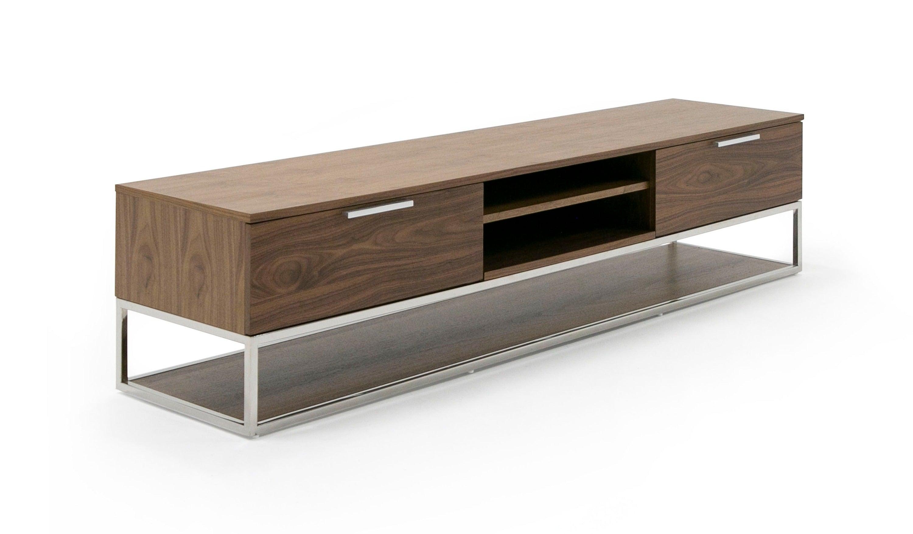 Modrest Heloise Modern and Stainless Steel TV Stand