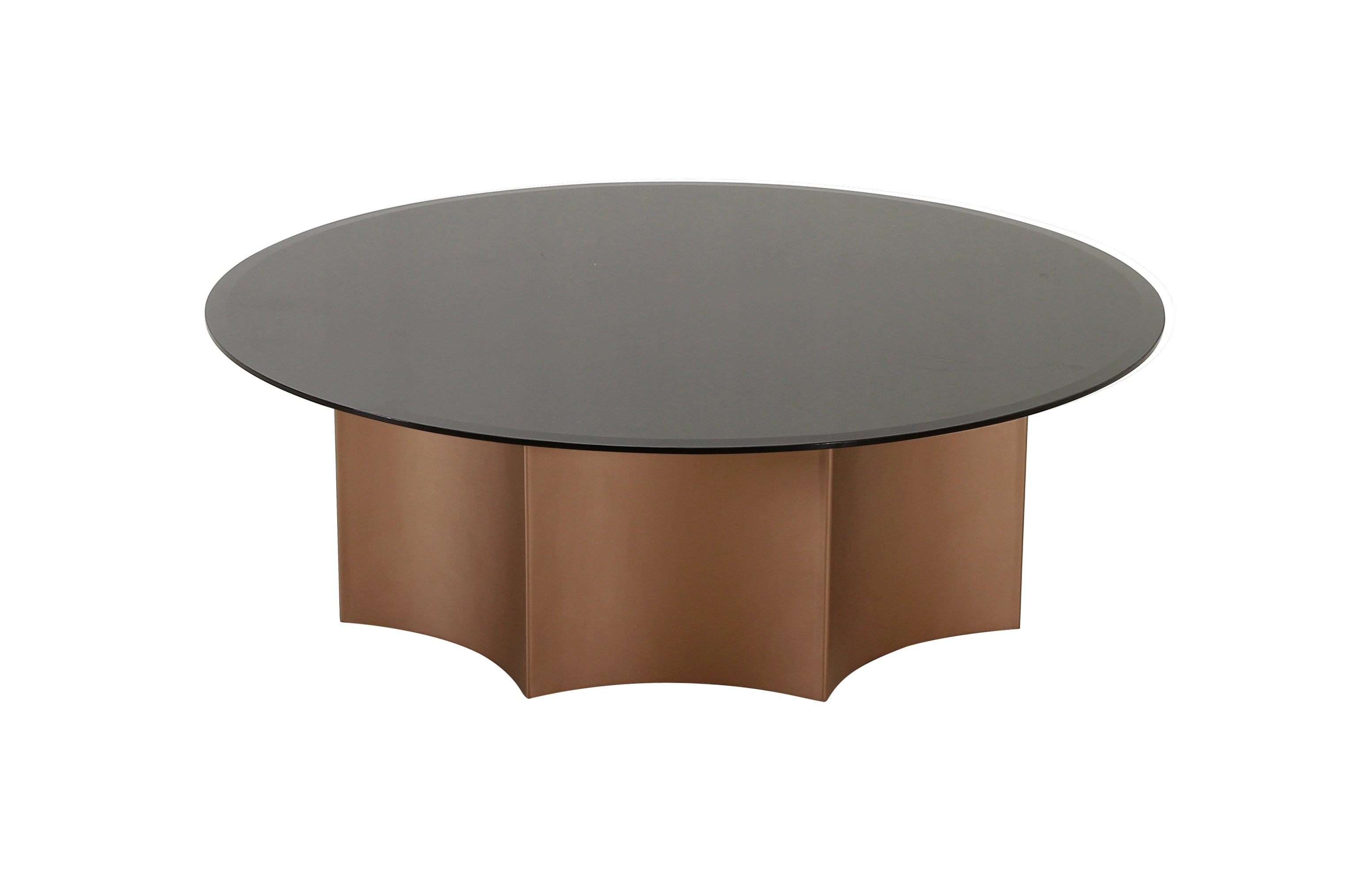Modrest - Ingram Modern Low Round Coffee Table-Coffee Table-VIG-Wall2Wall Furnishings