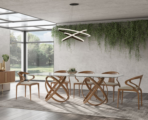 Mason Modern Glass Dining Table