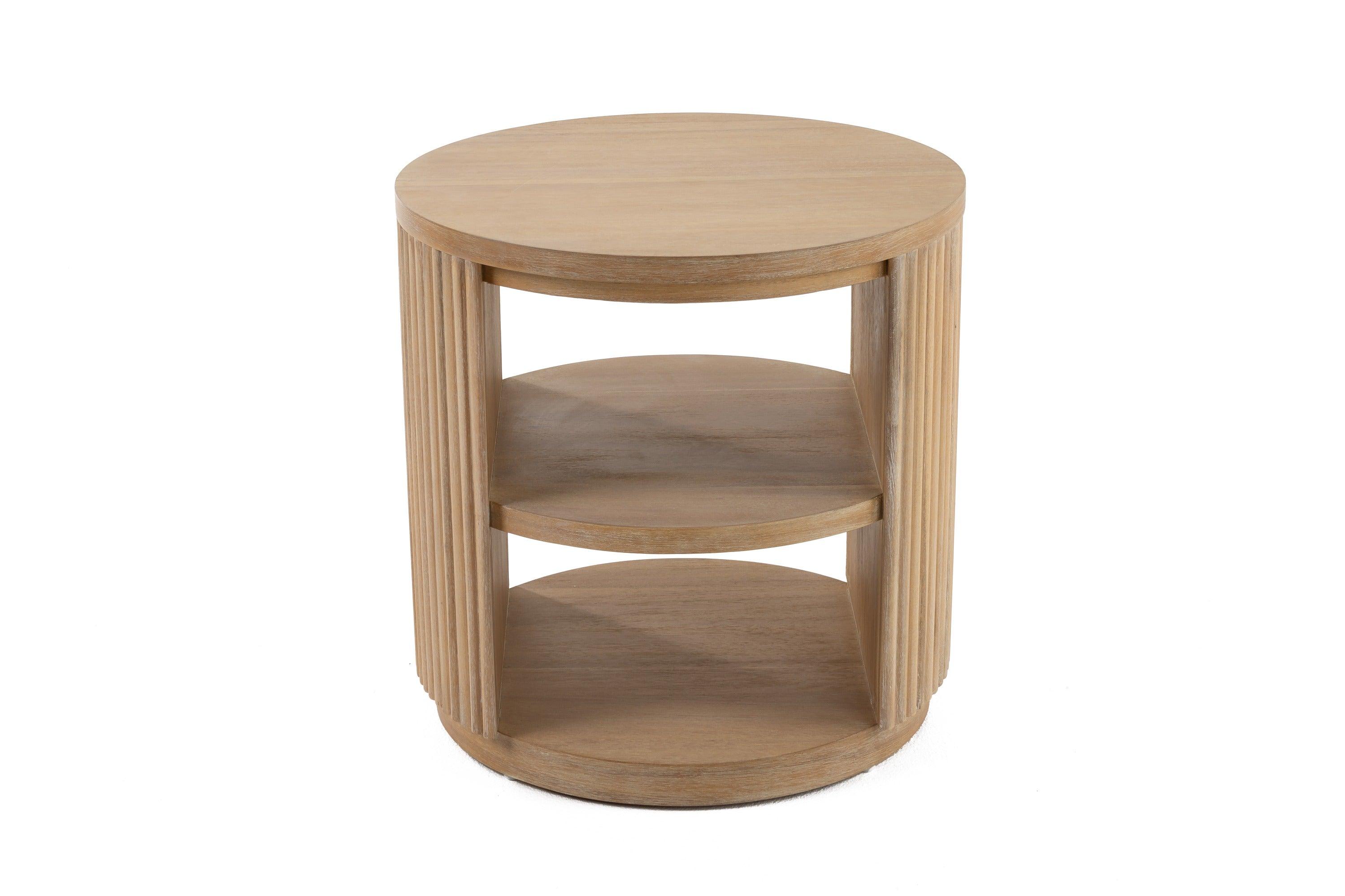 Modrest Jacobson Modern Natural Acacia End Table