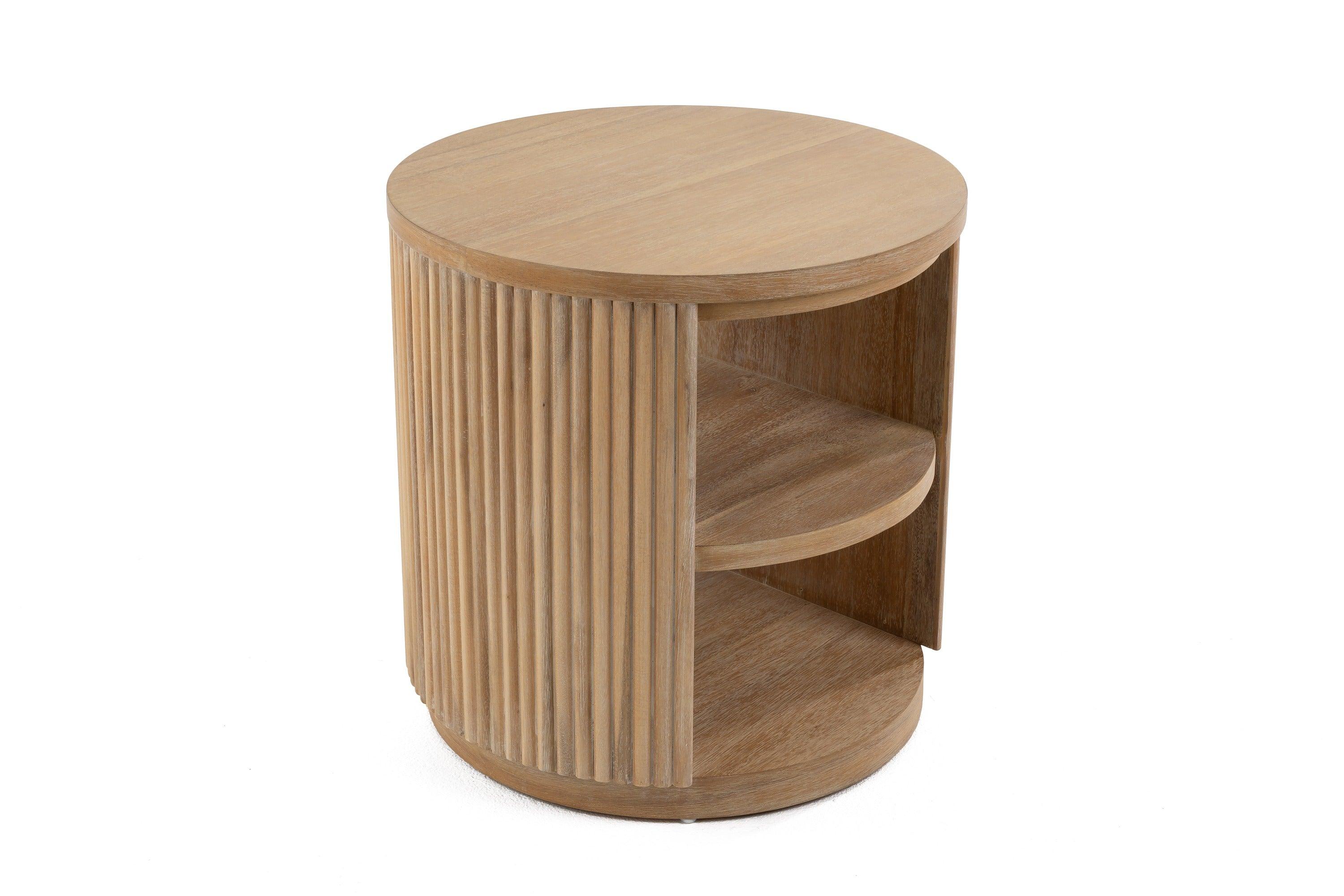 Modrest Jacobson Modern Natural Acacia End Table