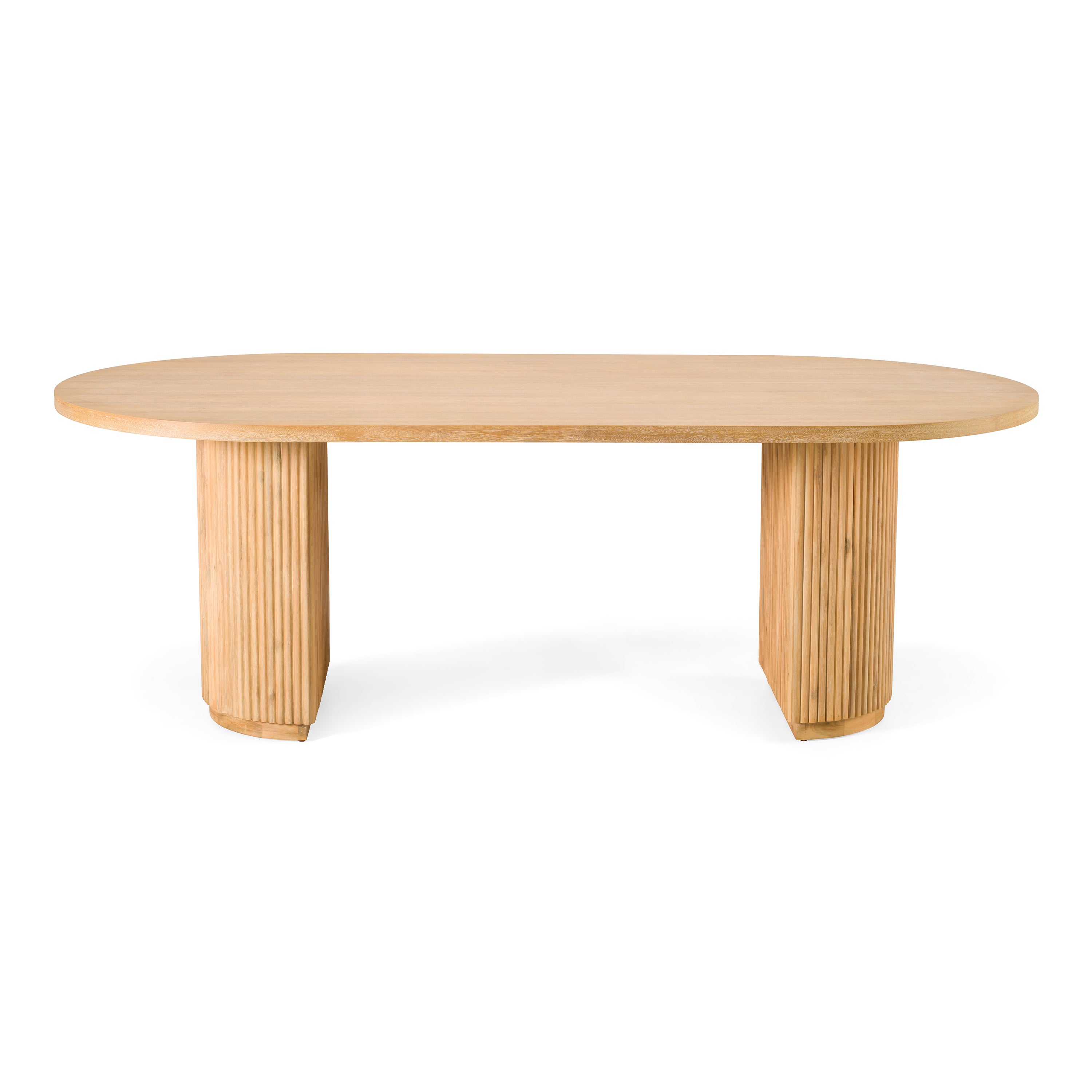 Jacobson Modern Acacia Oval Large Dining Table
