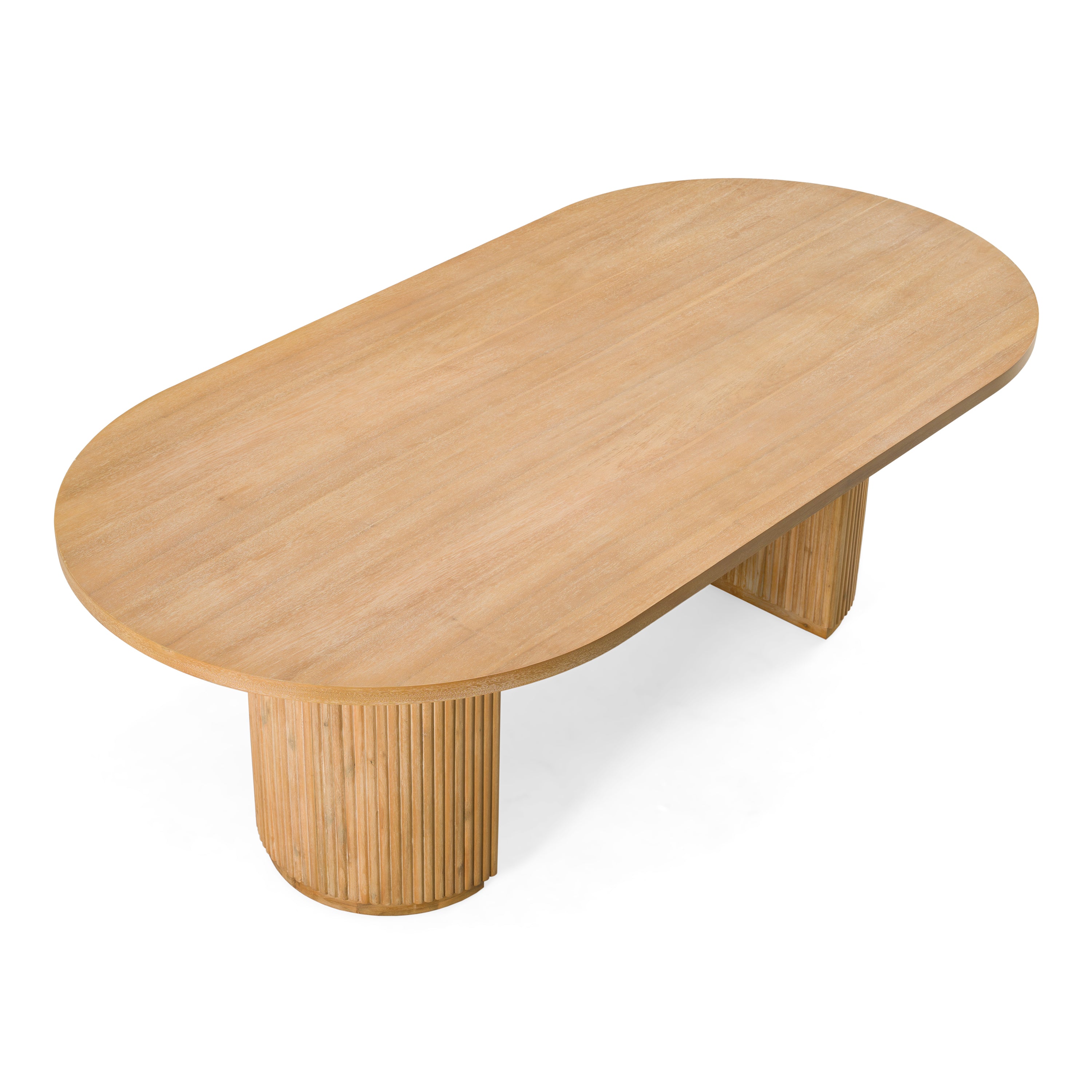Jacobson Modern Acacia Oval Large Dining Table