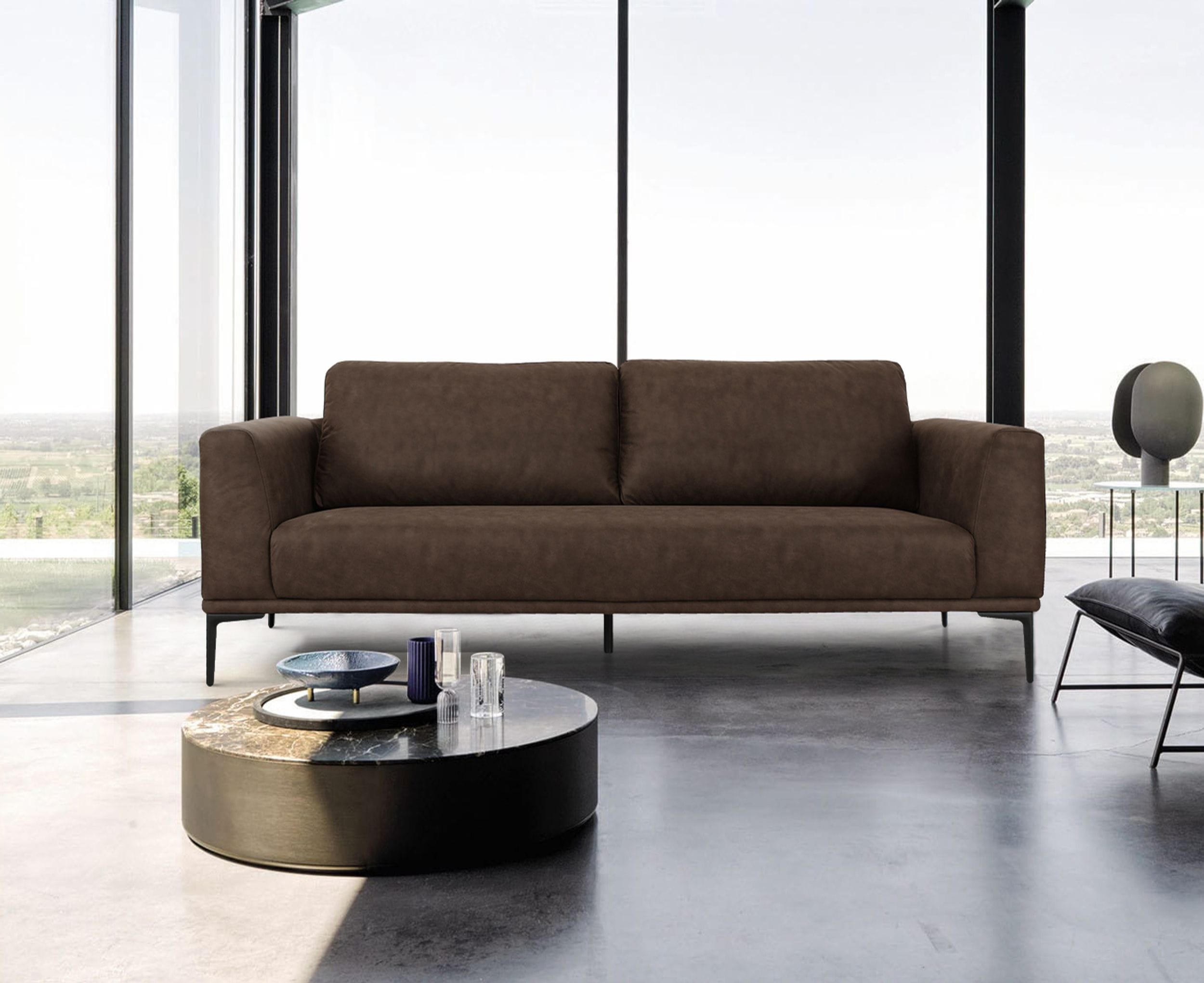 Jada Modern Fabric Loveseat