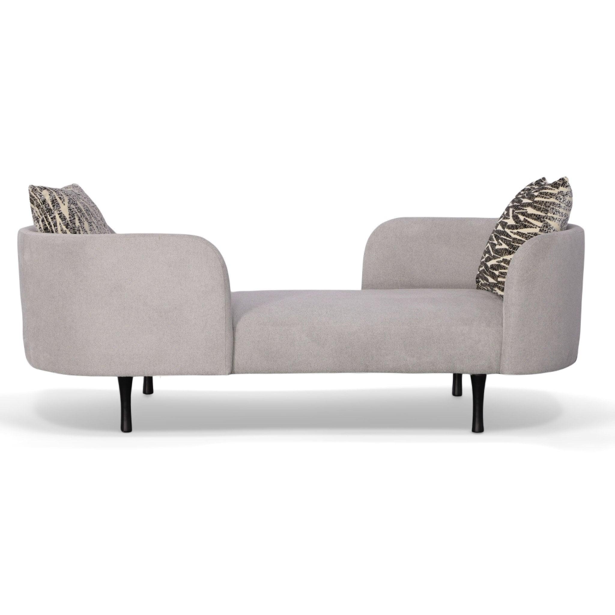 Jamie Glam Fabric Two Seater Chaise