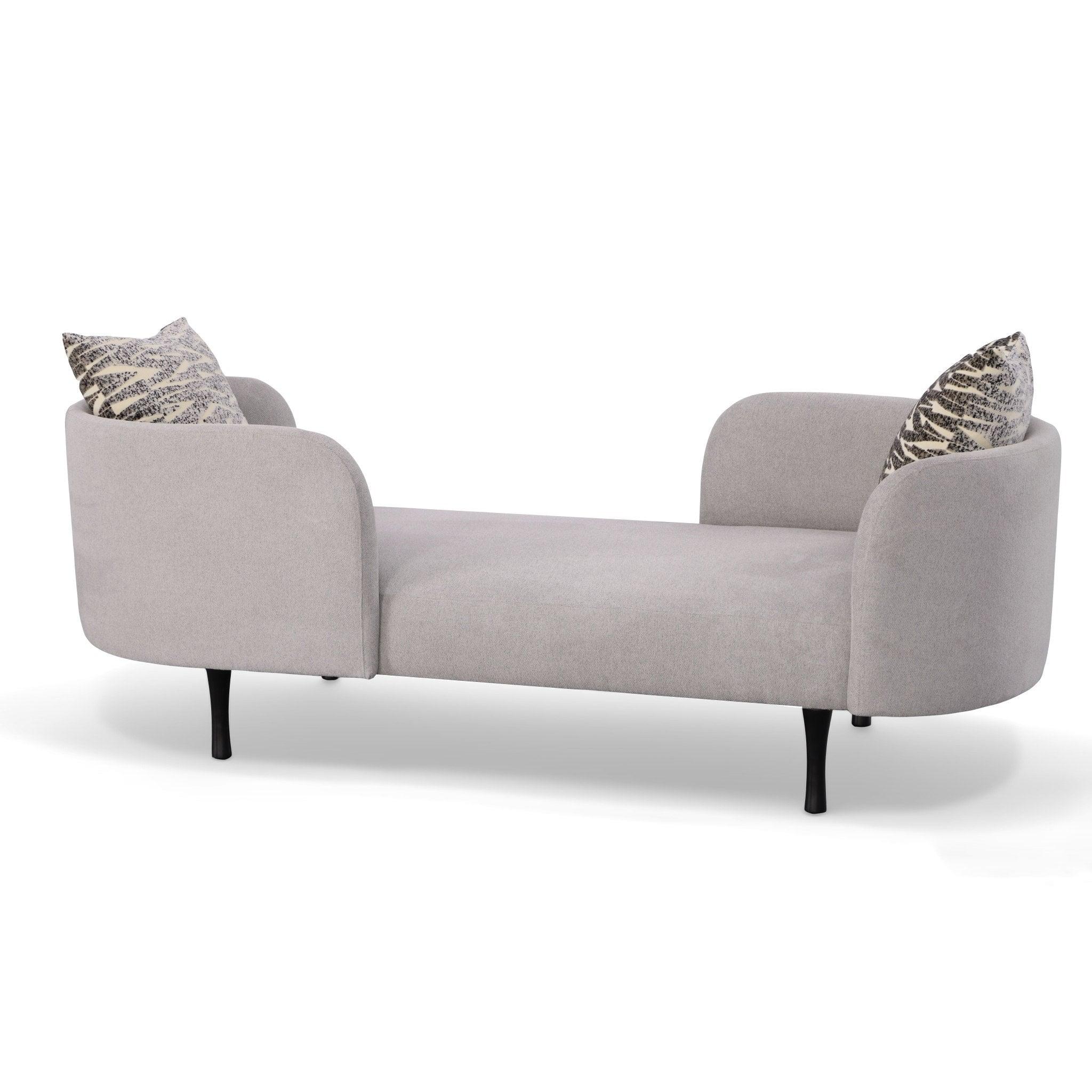 Jamie Glam Fabric Two Seater Chaise