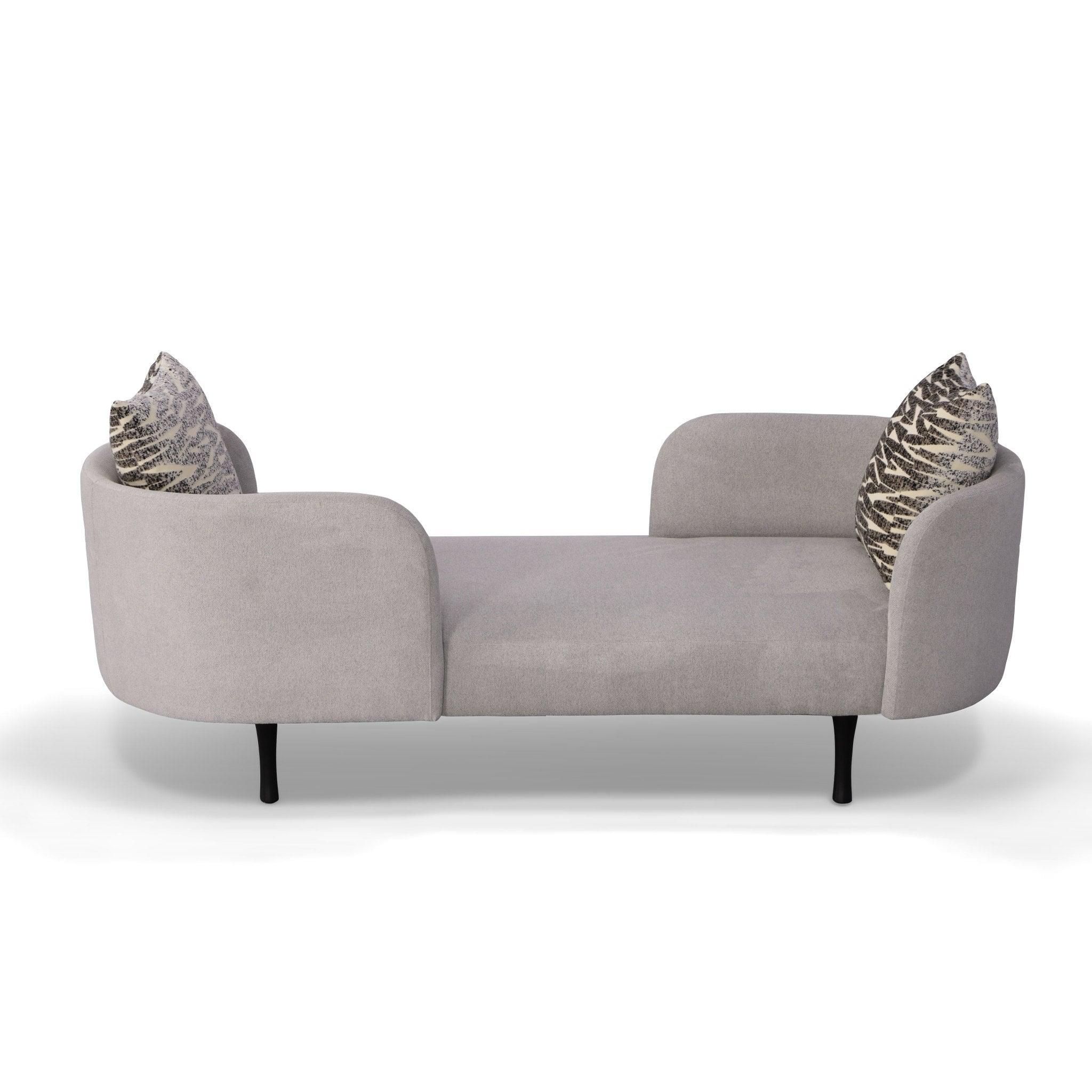 Jamie Glam Fabric Two Seater Chaise