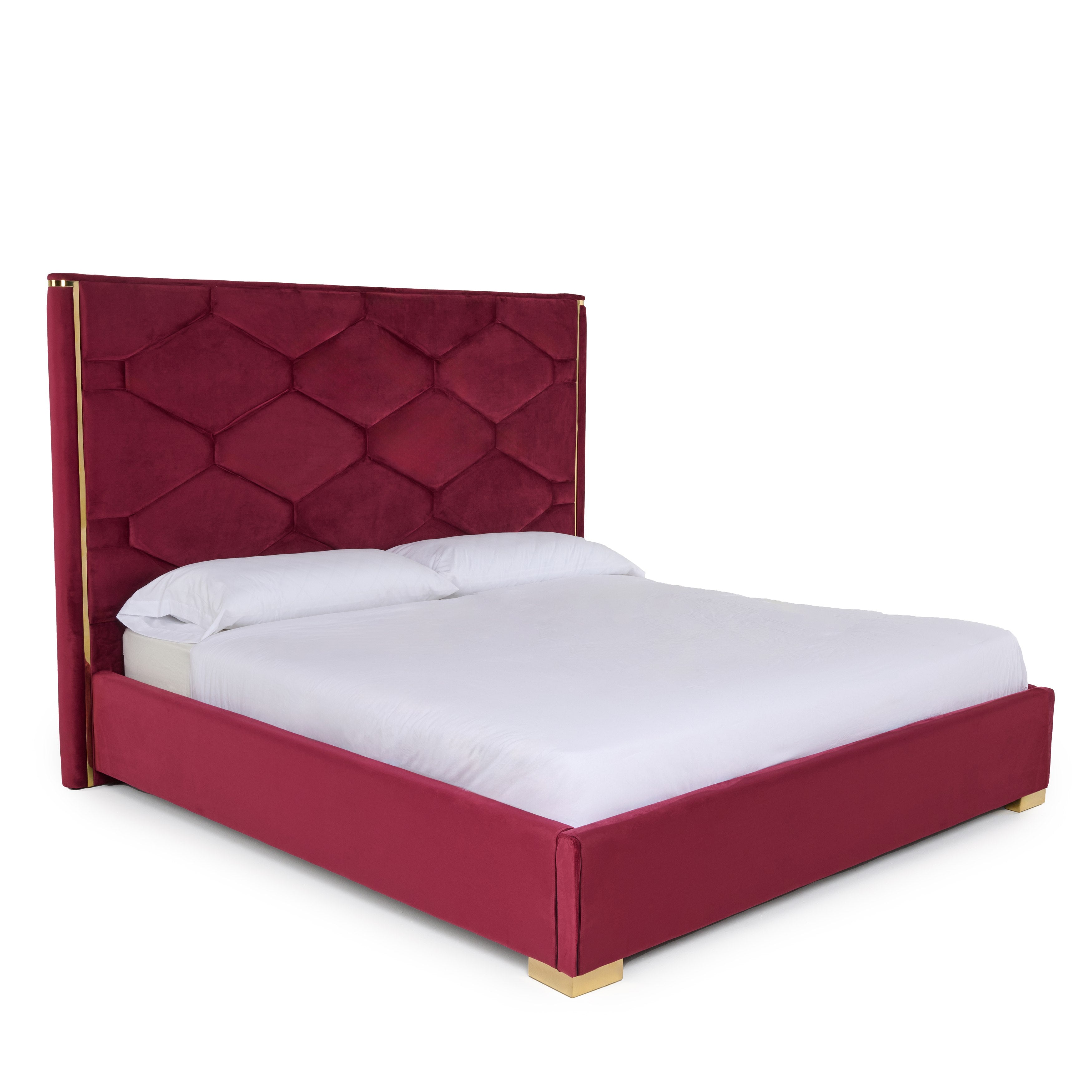 Janet Modern Velvet Bed