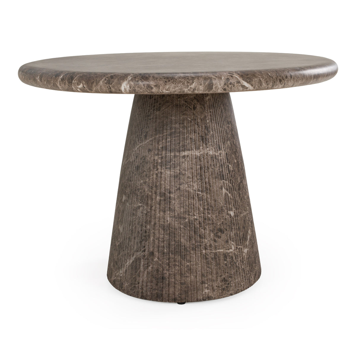 Jaya - Modern Faux Marble Concrete Oval Dining Table
