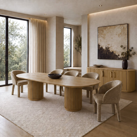 Kayce - Modern Oval Dining Table