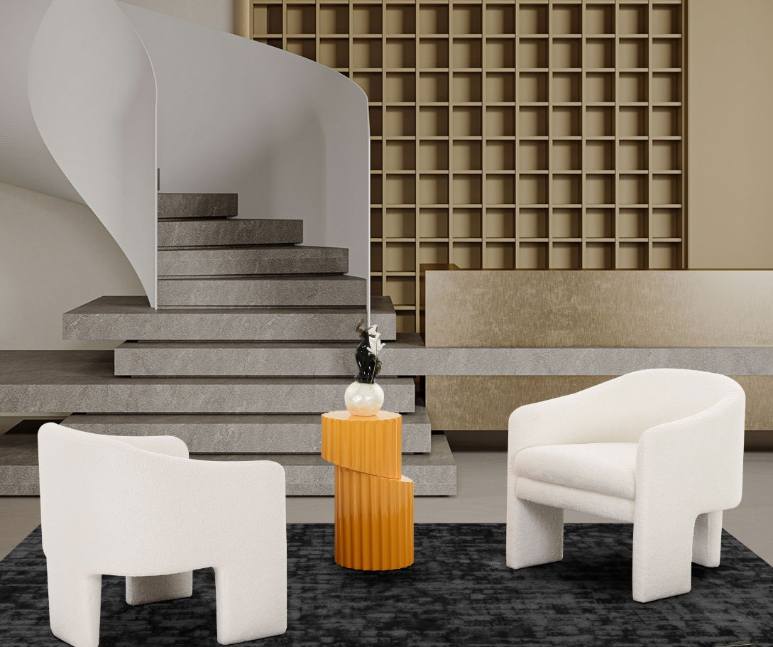 Modrest - Khan Modern Off Fabric Accent Chair-Lounge Chair-VIG-Wall2Wall Furnishings