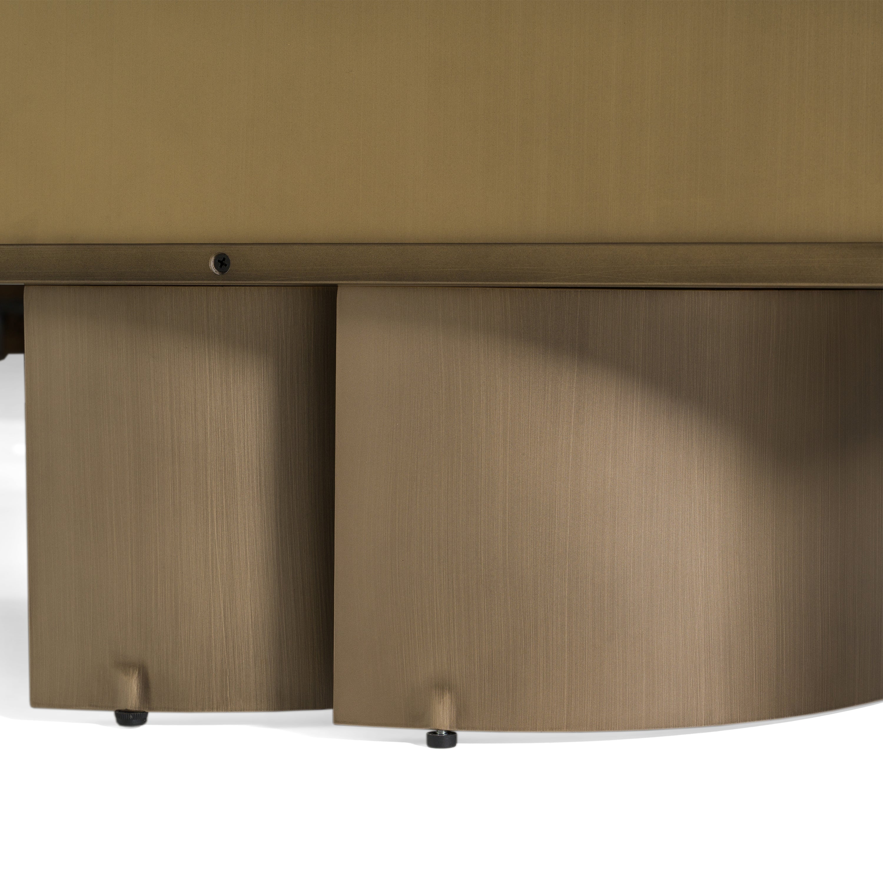 Kiefer Modern Faux Travertine Ceramic Buffet