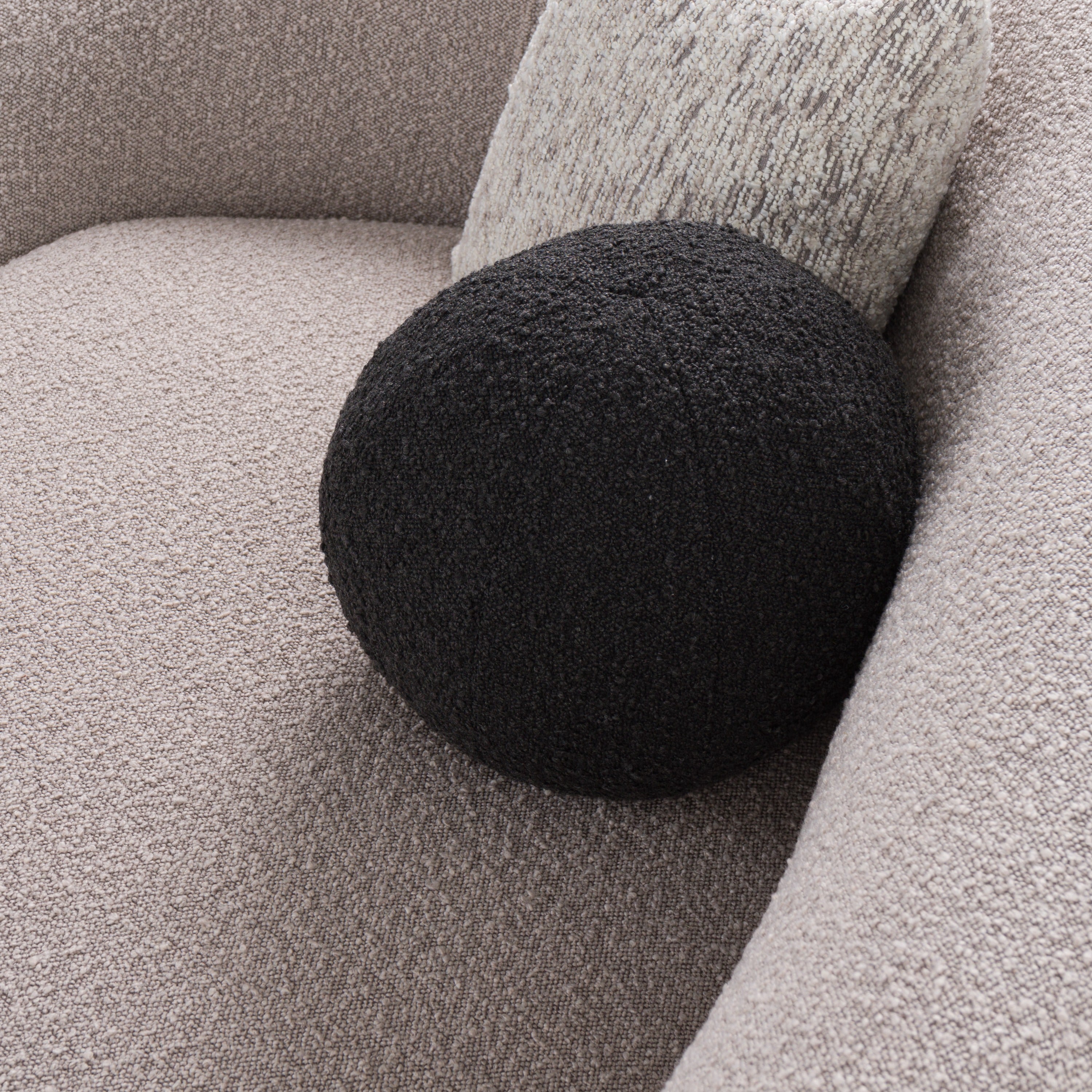 Kilmer Modern Curved Fabric Sectional Sofa