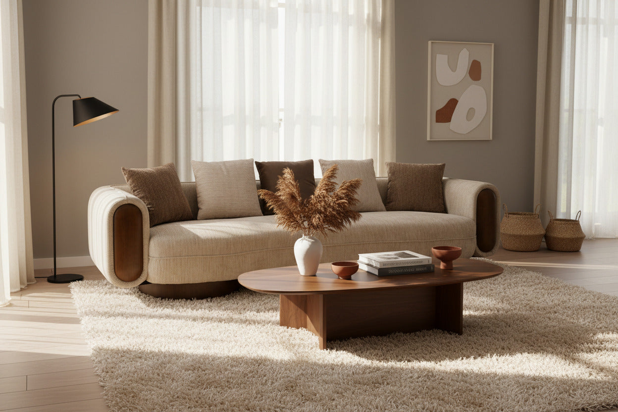 Kiran - Modern Fabric Sofa