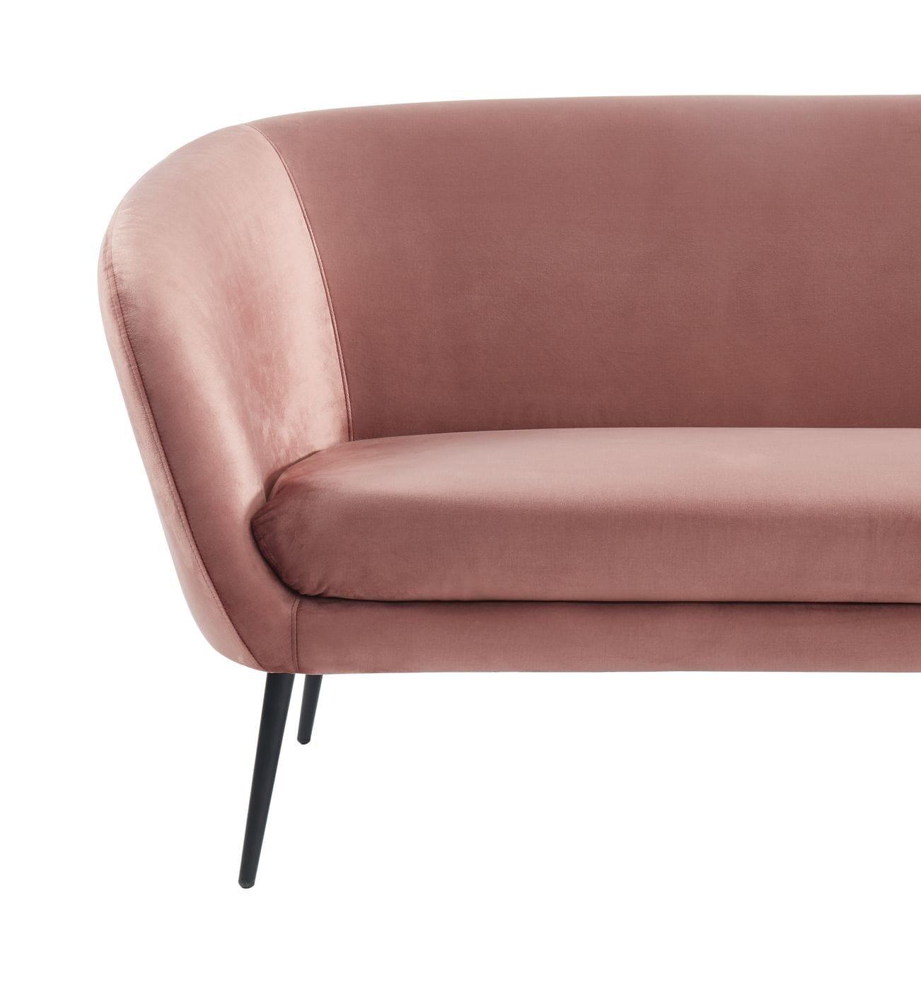 Divani Casa Koeing Modern Coral Fabric Sofa