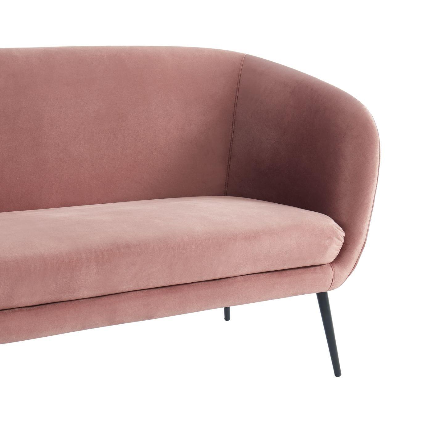 Divani Casa Koeing Modern Coral Fabric Sofa
