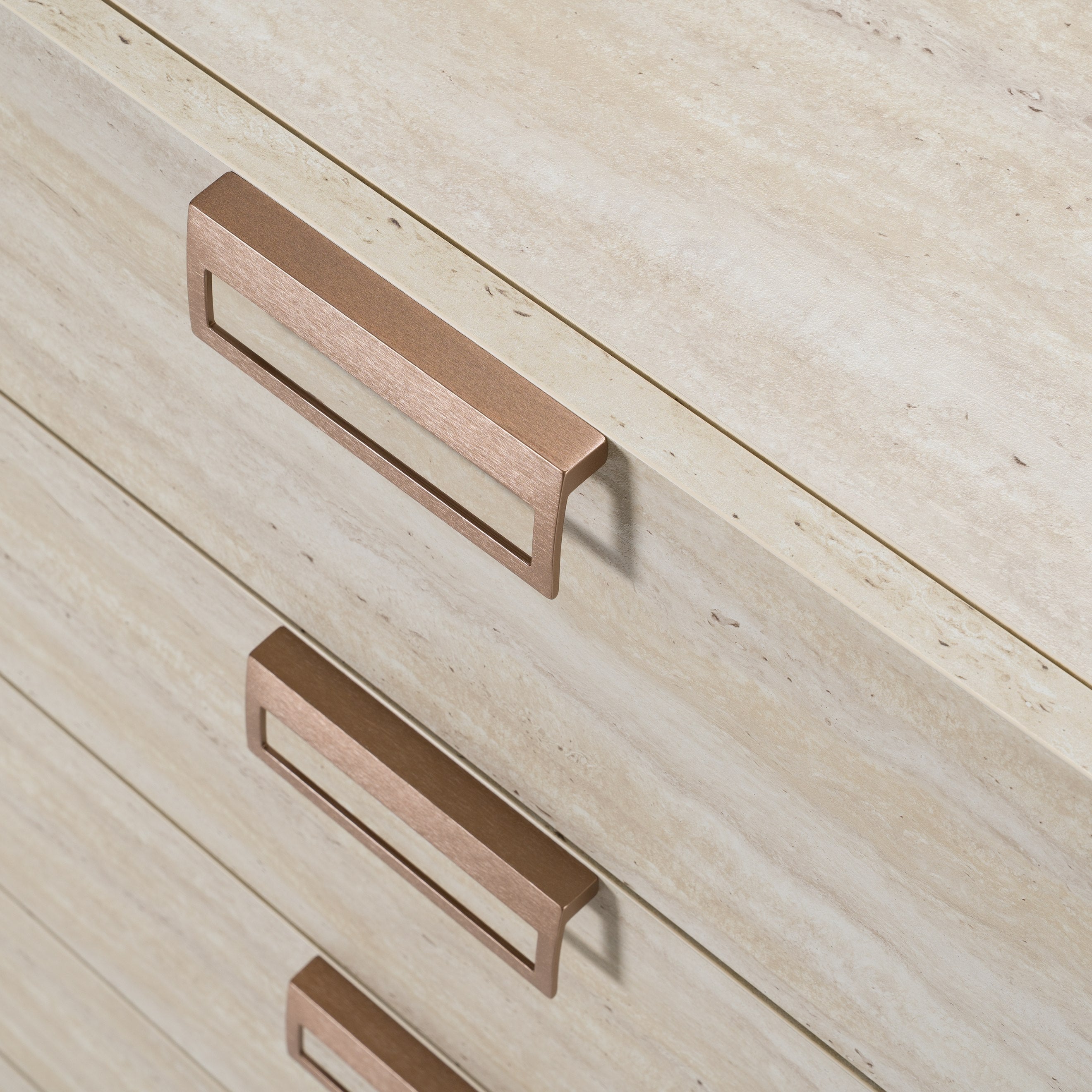 Lago Modern Faux Travertine Chest