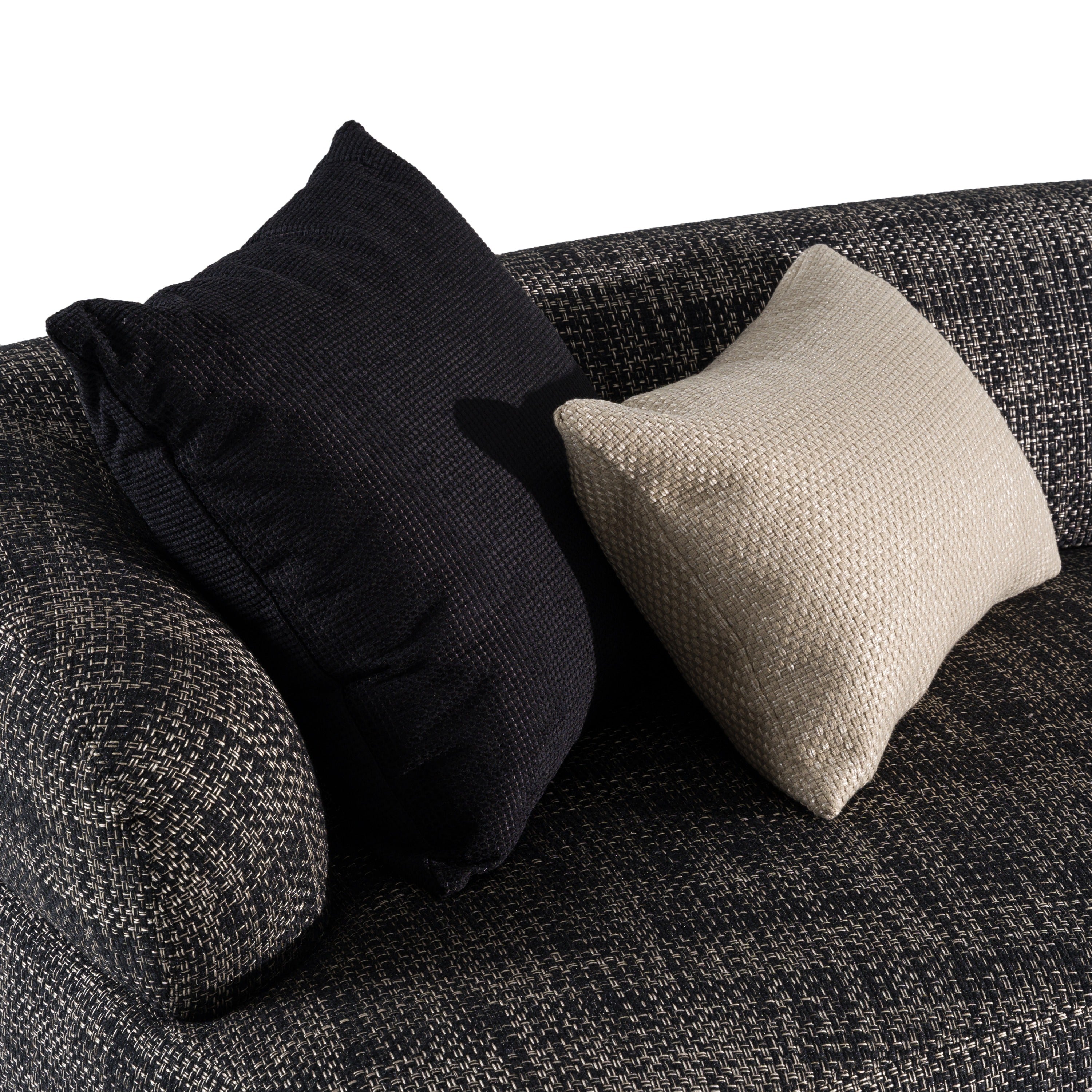 Lakota Modern Fabric Curved Sectional Sofa