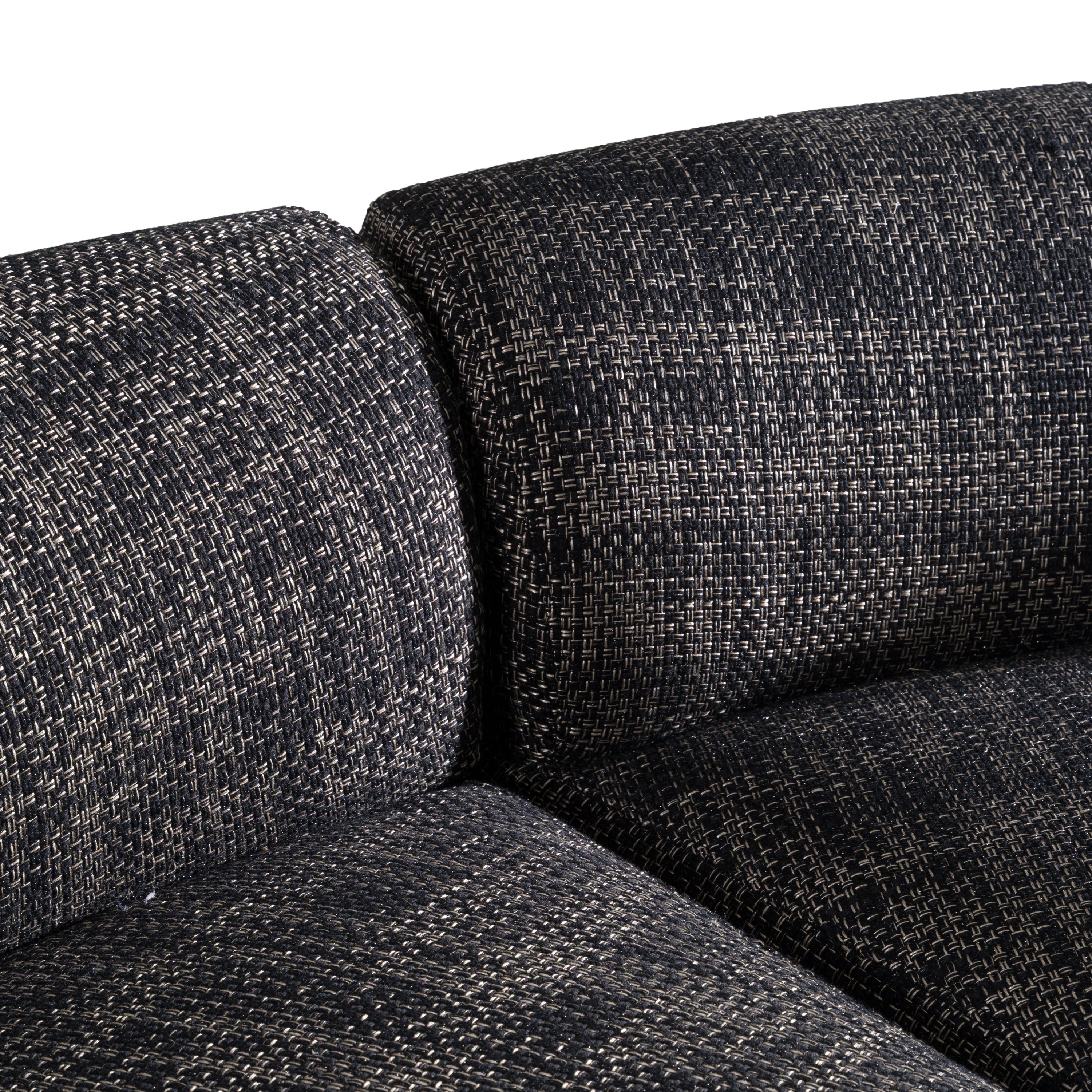 Lakota Modern Fabric Curved Sectional Sofa