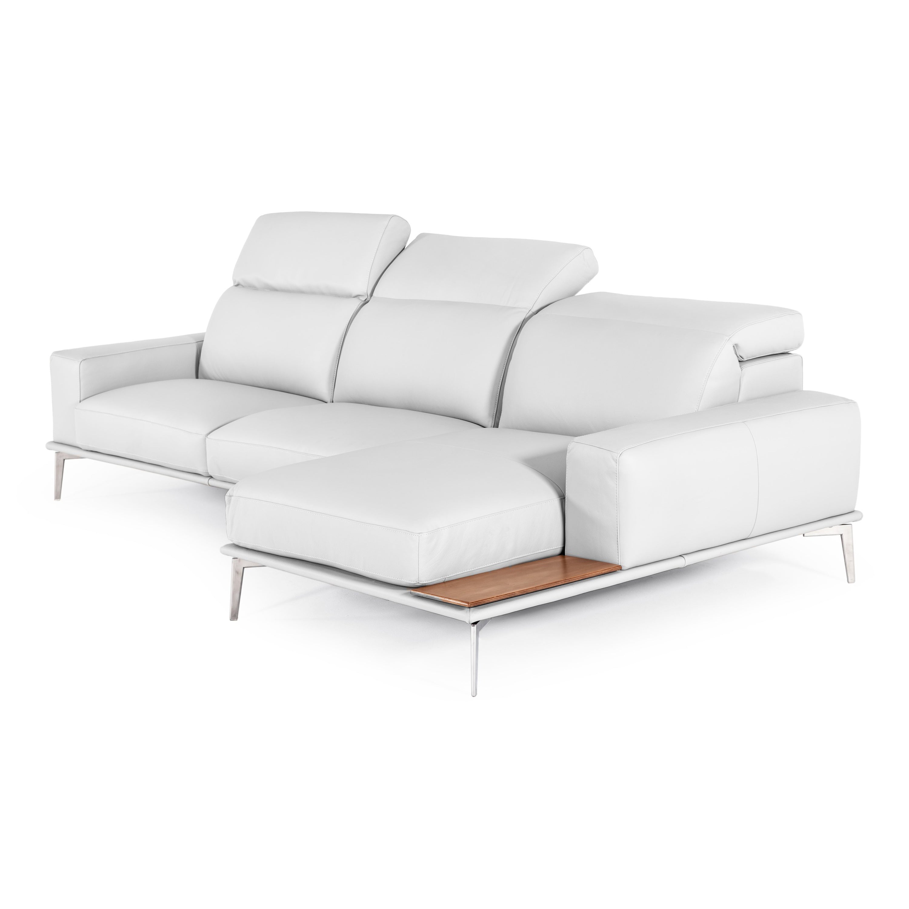 Villeneuve Modern Italian Leather Sectional Sofa