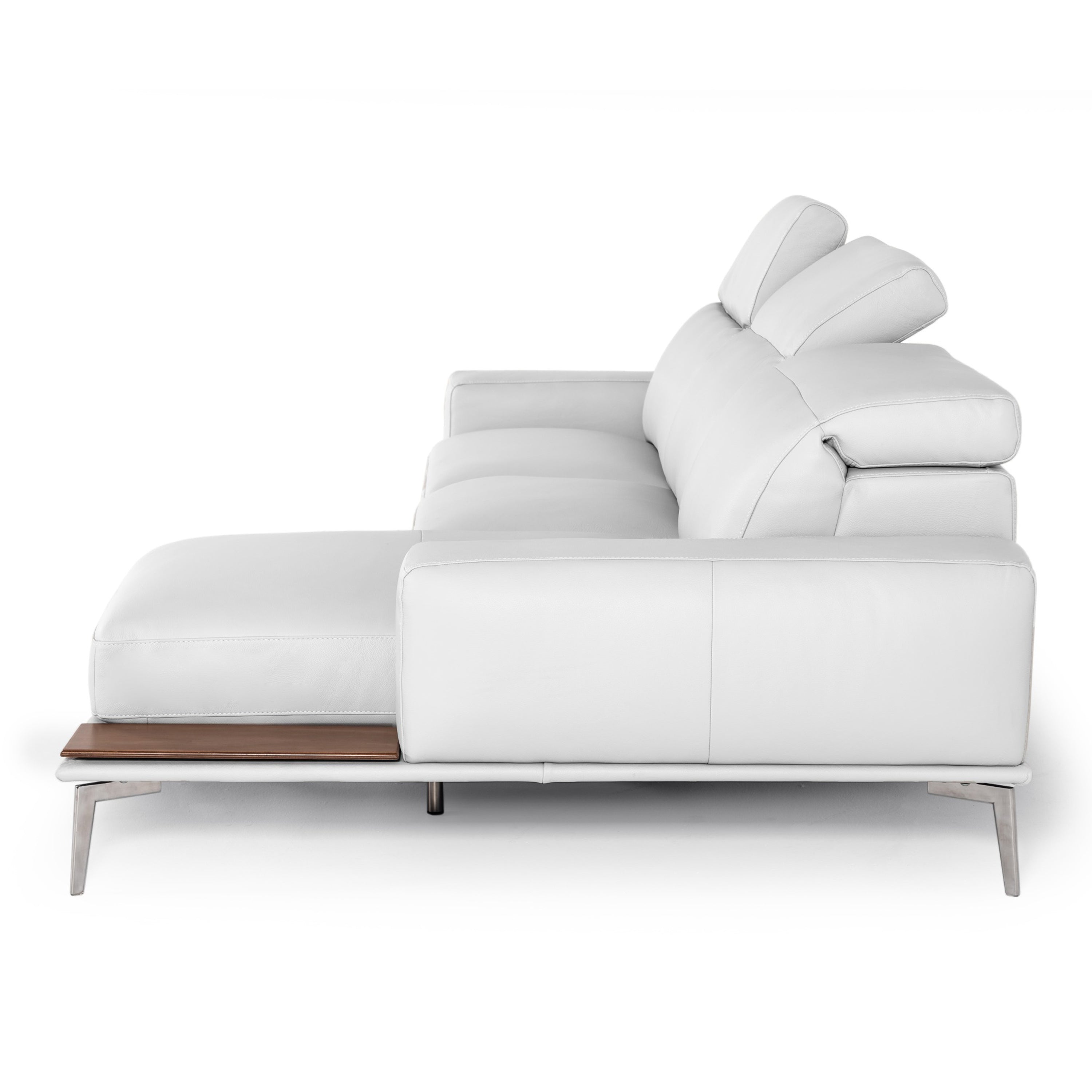 Villeneuve Modern Italian Leather Sectional Sofa