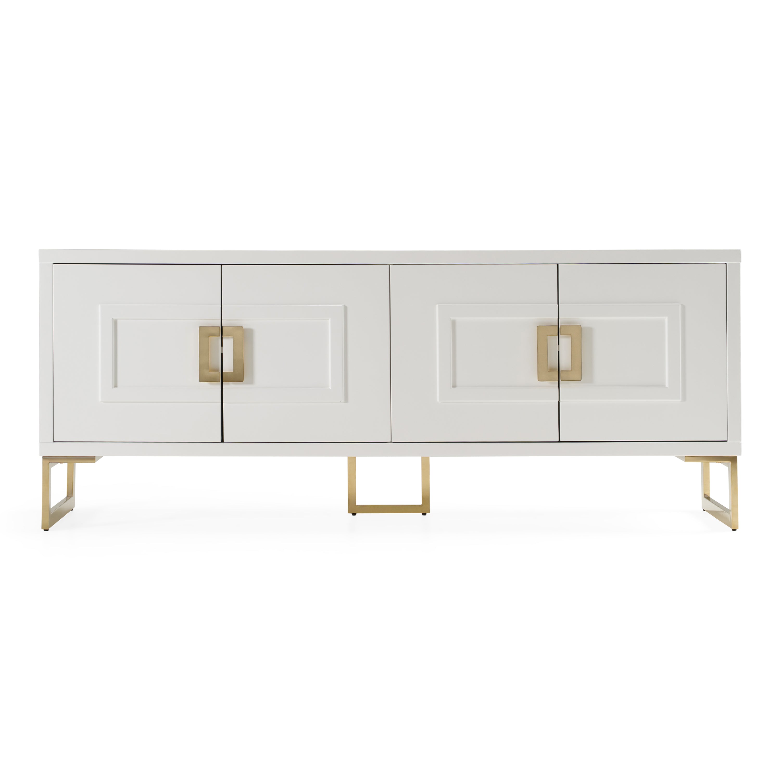 Modrest Leah Contemporary High Gloss Champagne Buffet