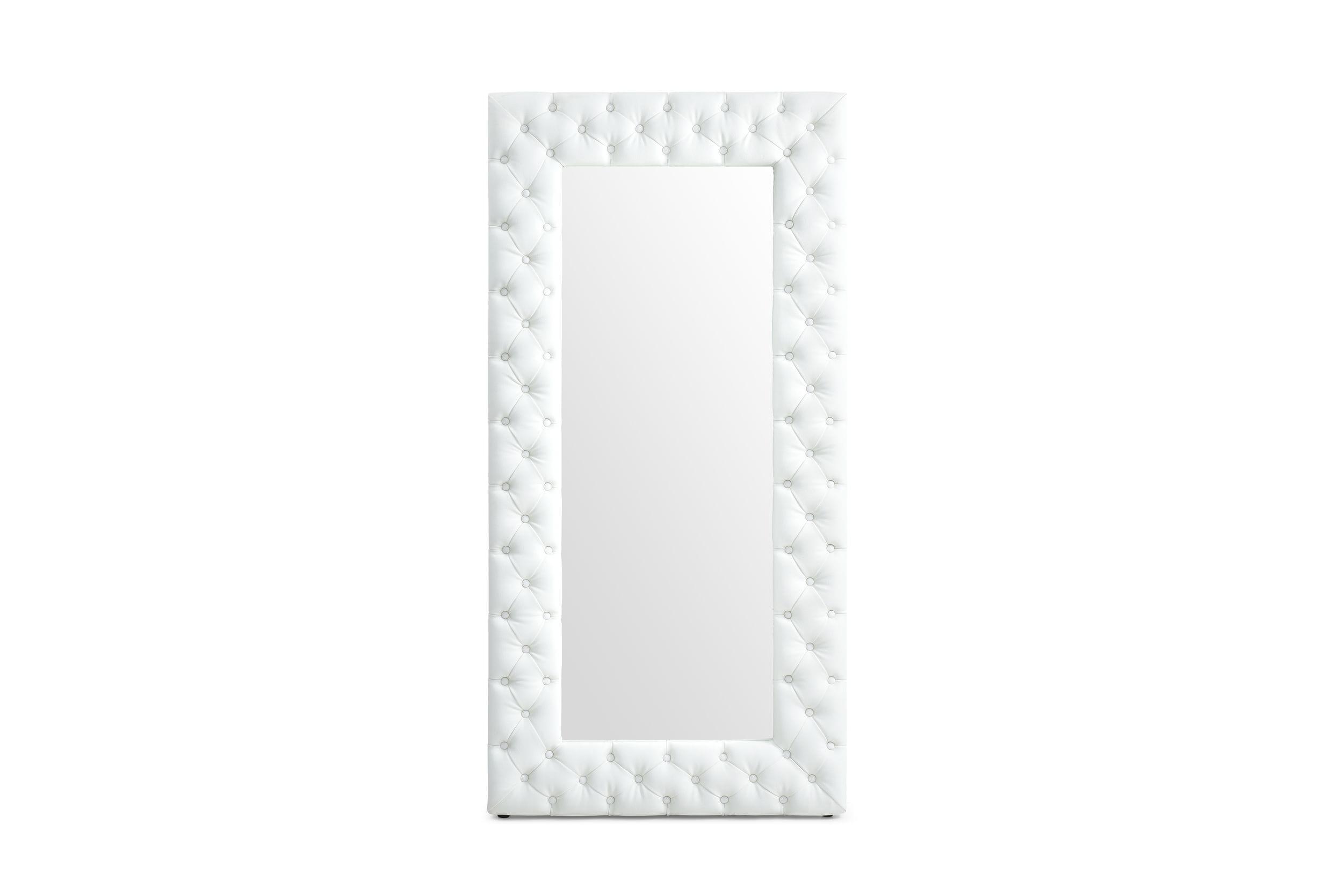 Modrest Legend Modern Bonded Leather Floor Mirror