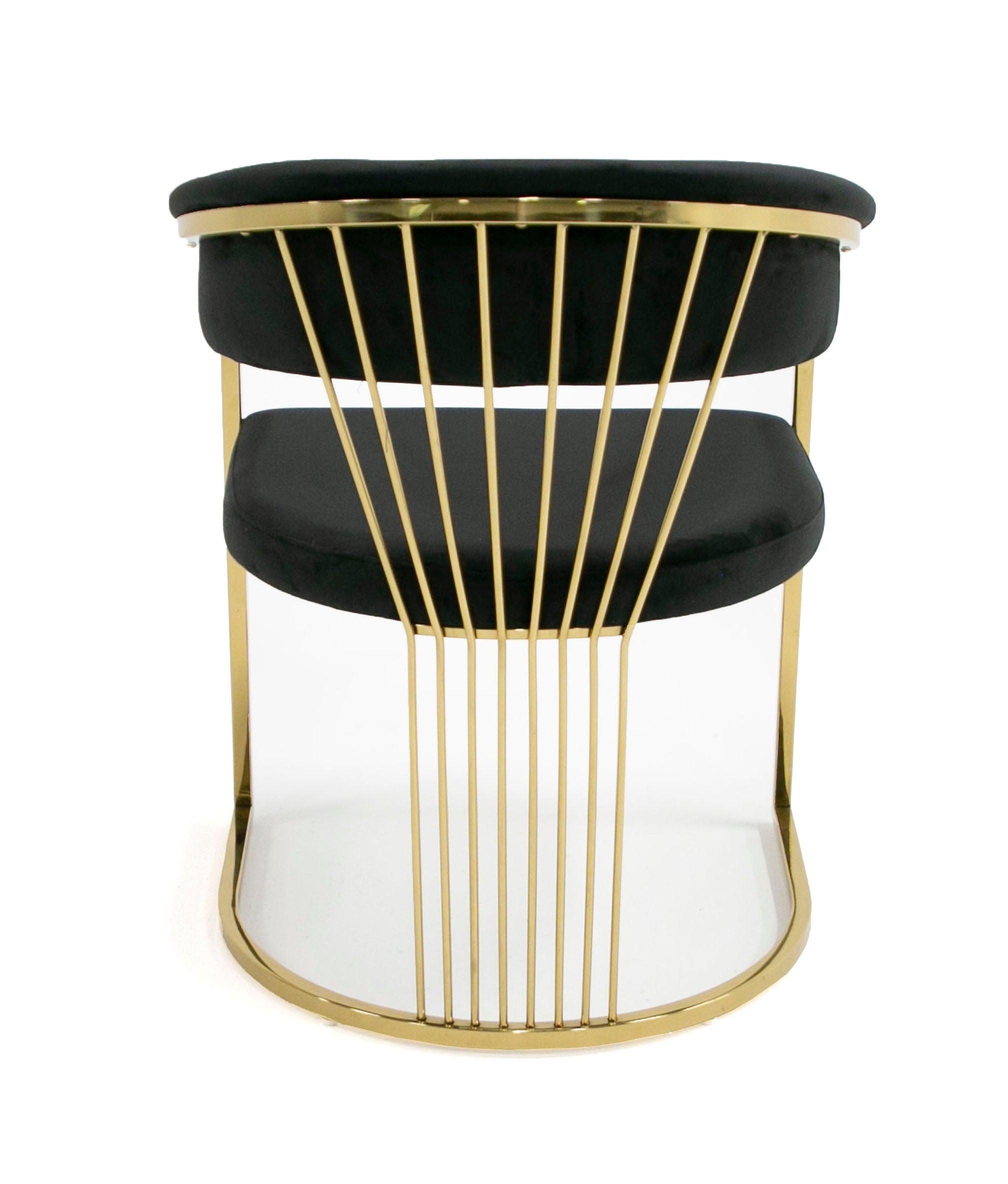 Modrest Linda Modern Velvet and Dining Chair