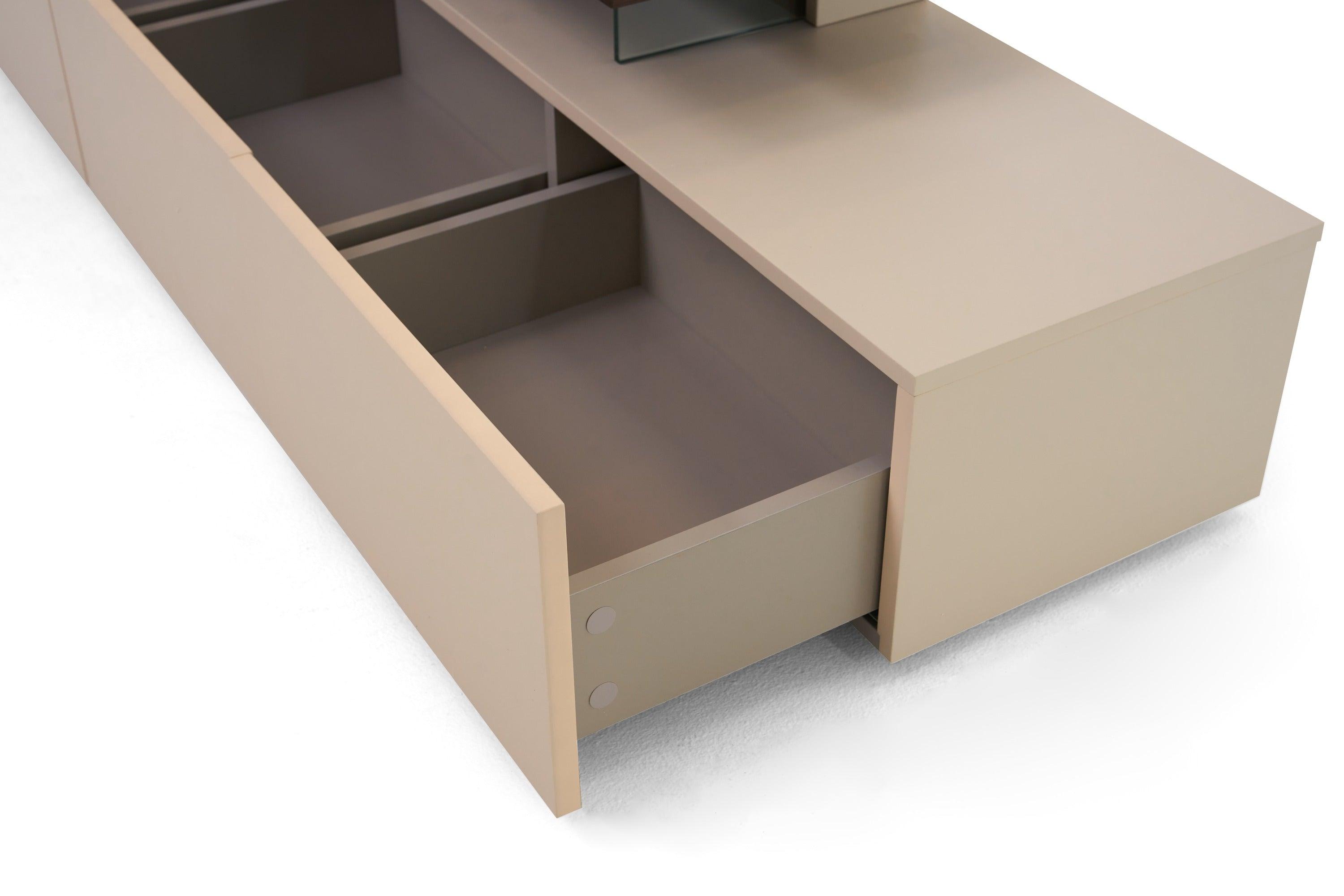 Modrest Loreta Modern Smoked TV Stand